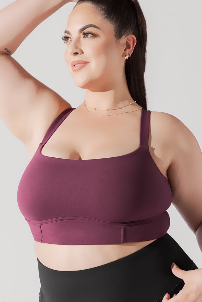 POPFLEX® Daphne Corset Crop Top - Plum