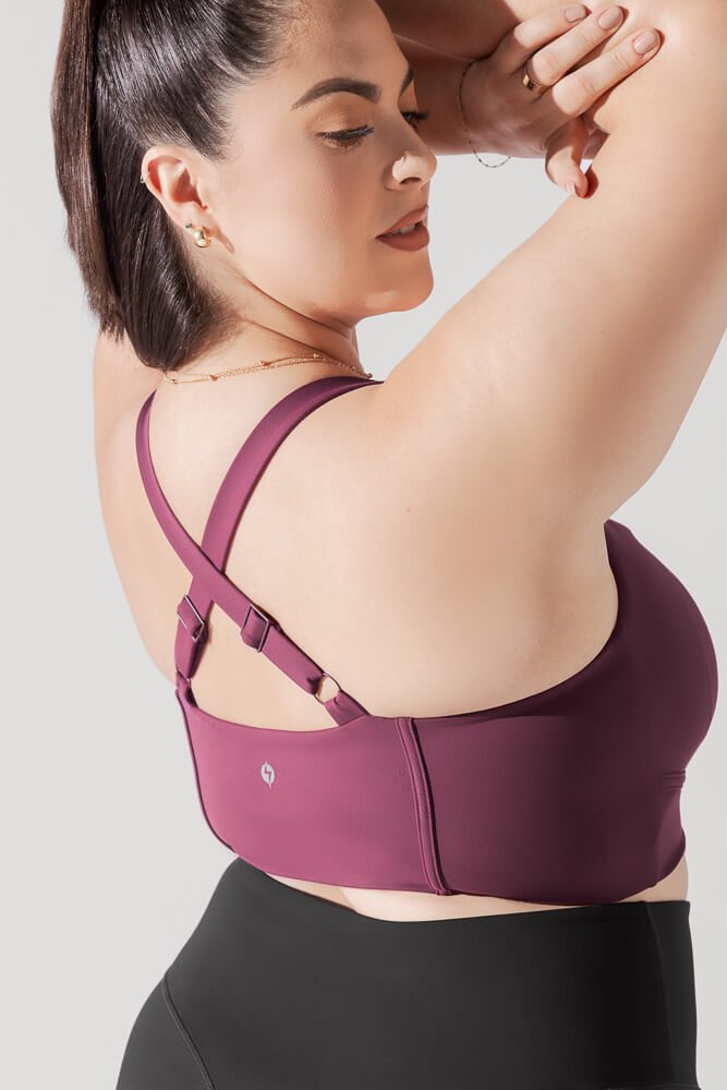 POPFLEX® Daphne Corset Crop Top - Plum