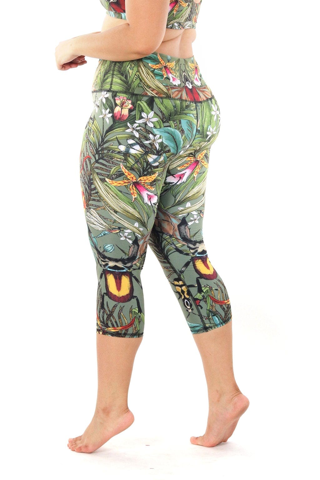 Yoga Democracy Capri Legging - Green Thumb