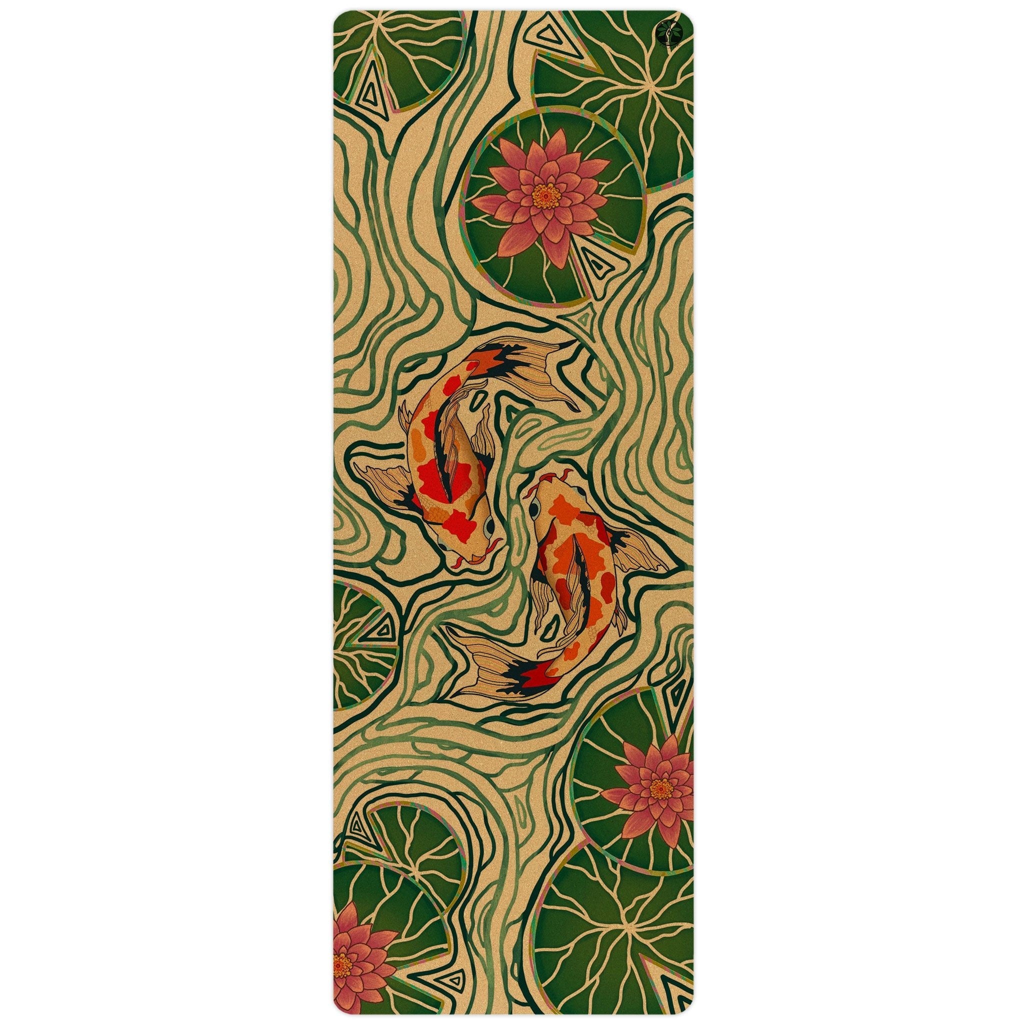 Yoloha Yoga Pond of Harmony Aura Cork Yoga Mat