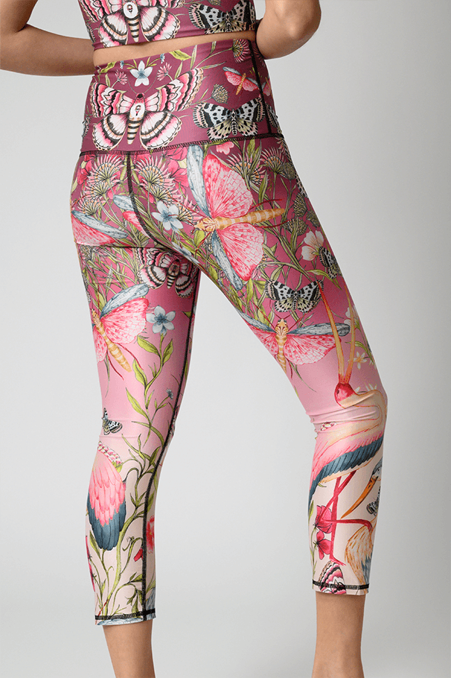 Yoga Democracy Capri Legging - Pretty in Pink