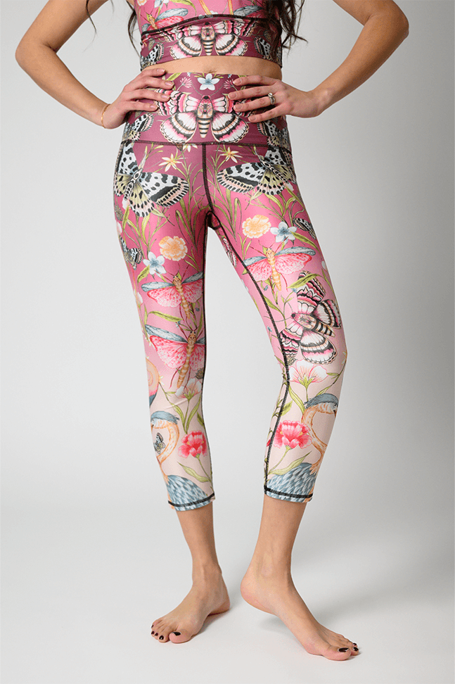 Yoga Democracy Capri Legging - Pretty in Pink
