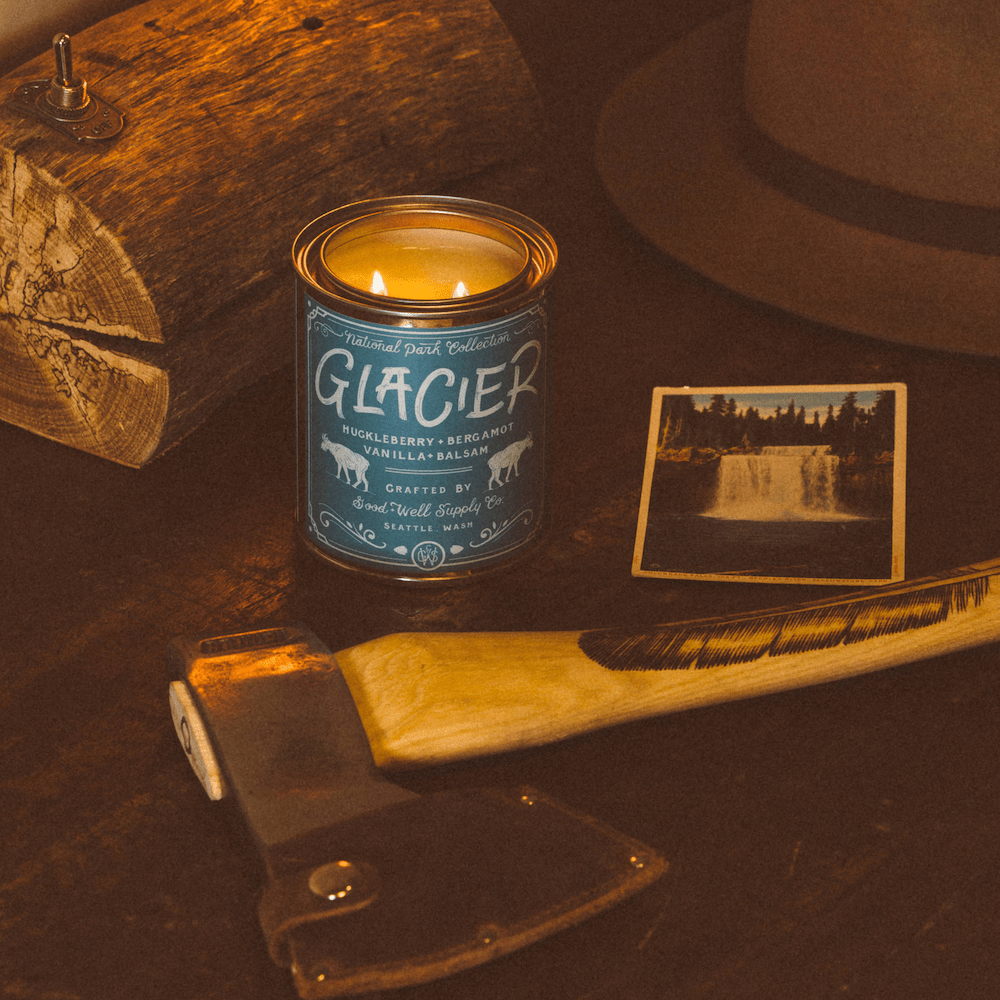 Good & Well Supply Co Glacier National Park Candle