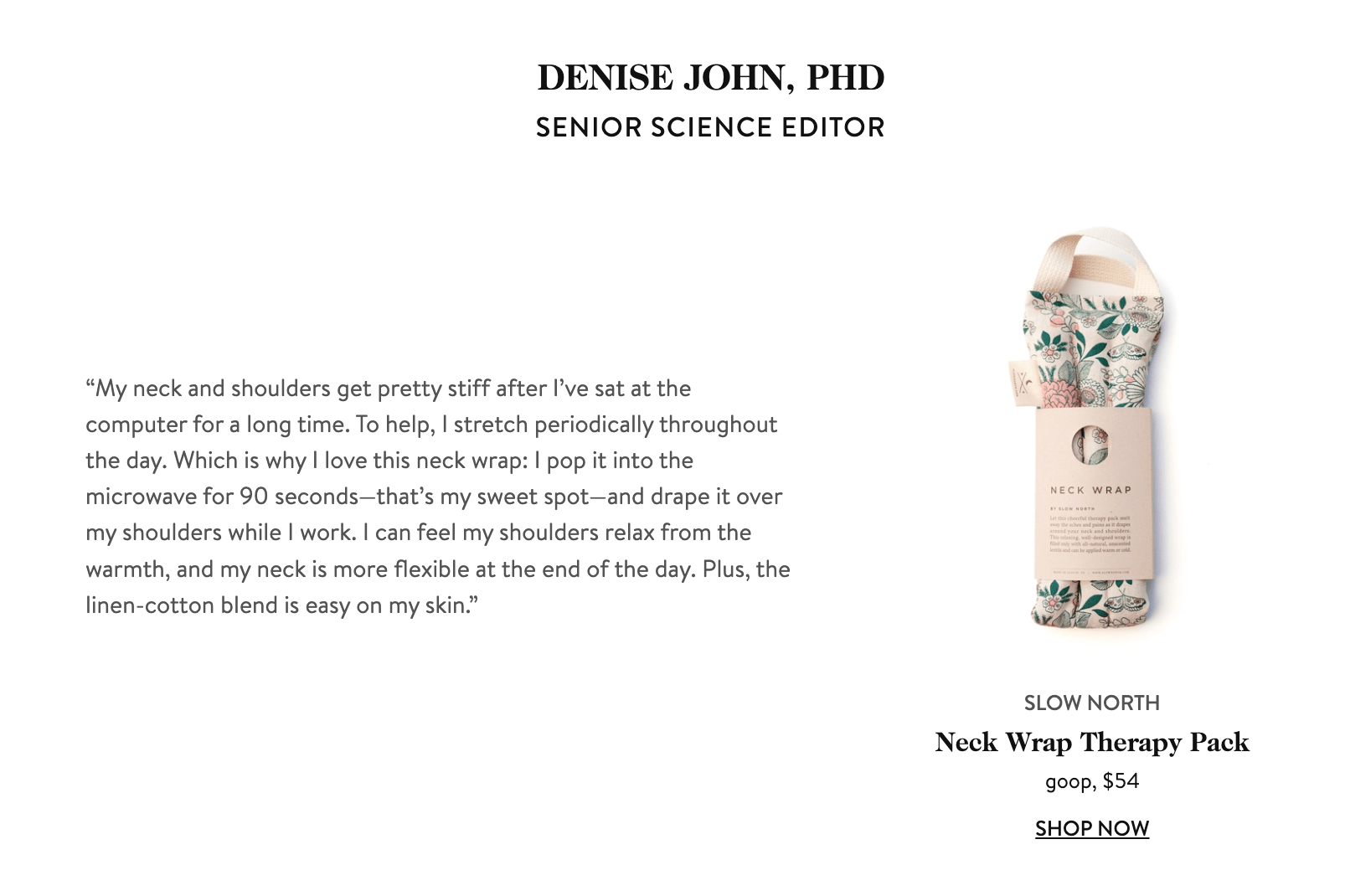 Slow North Neck Wrap - Hidden Falls