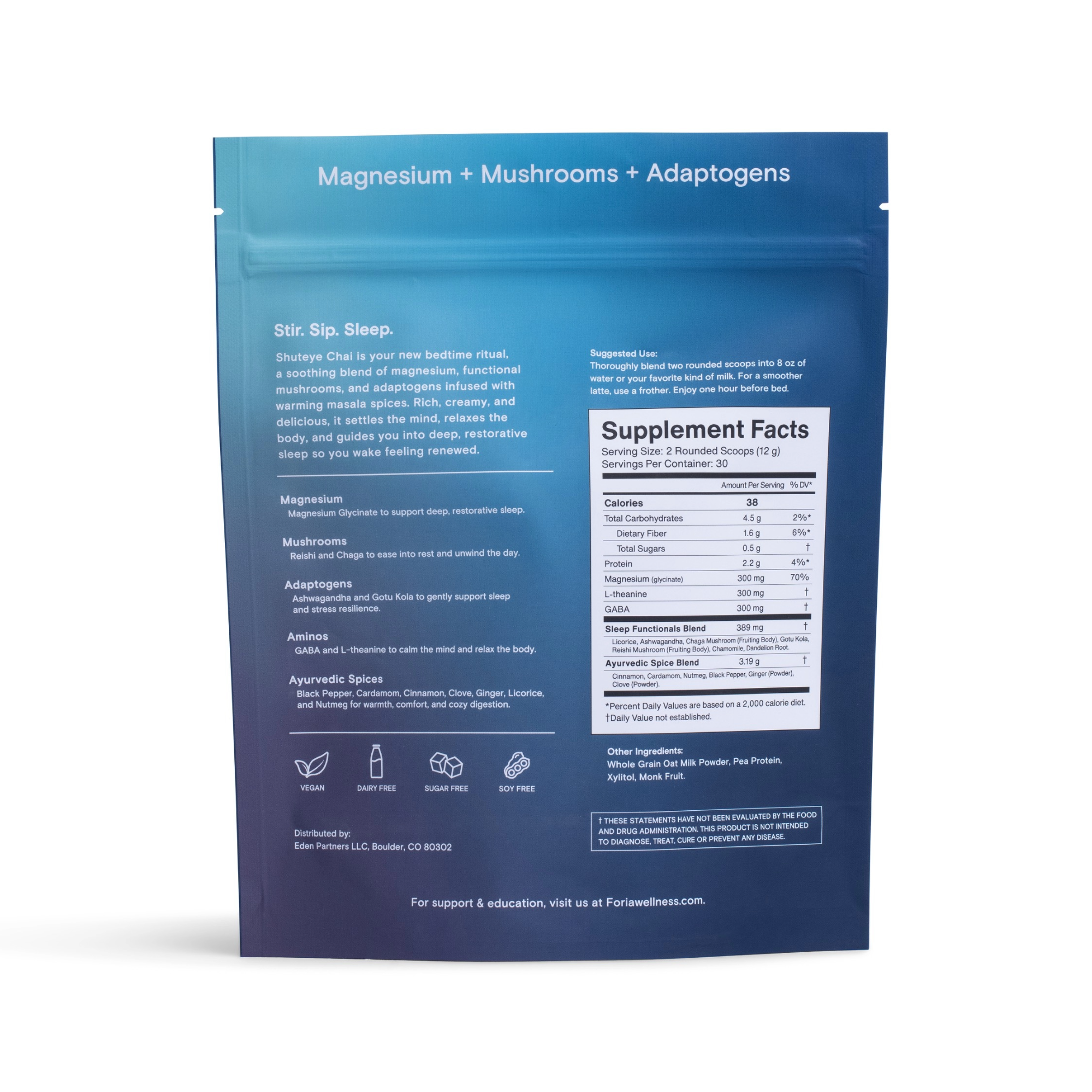 Shuteye Chai - Magnesium Mushroom Latte