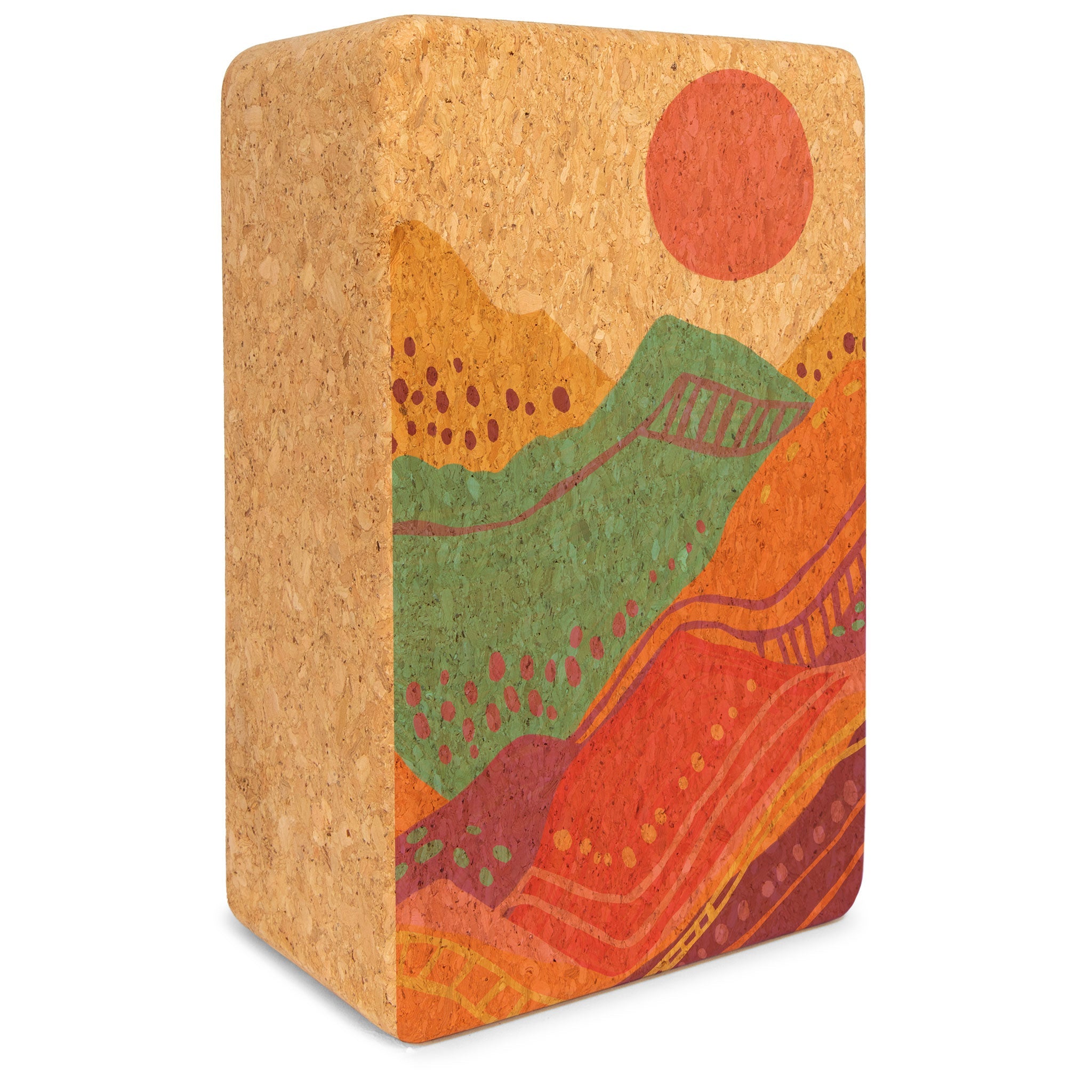 Yoloha Yoga Spirit Rising Cork Yoga Block