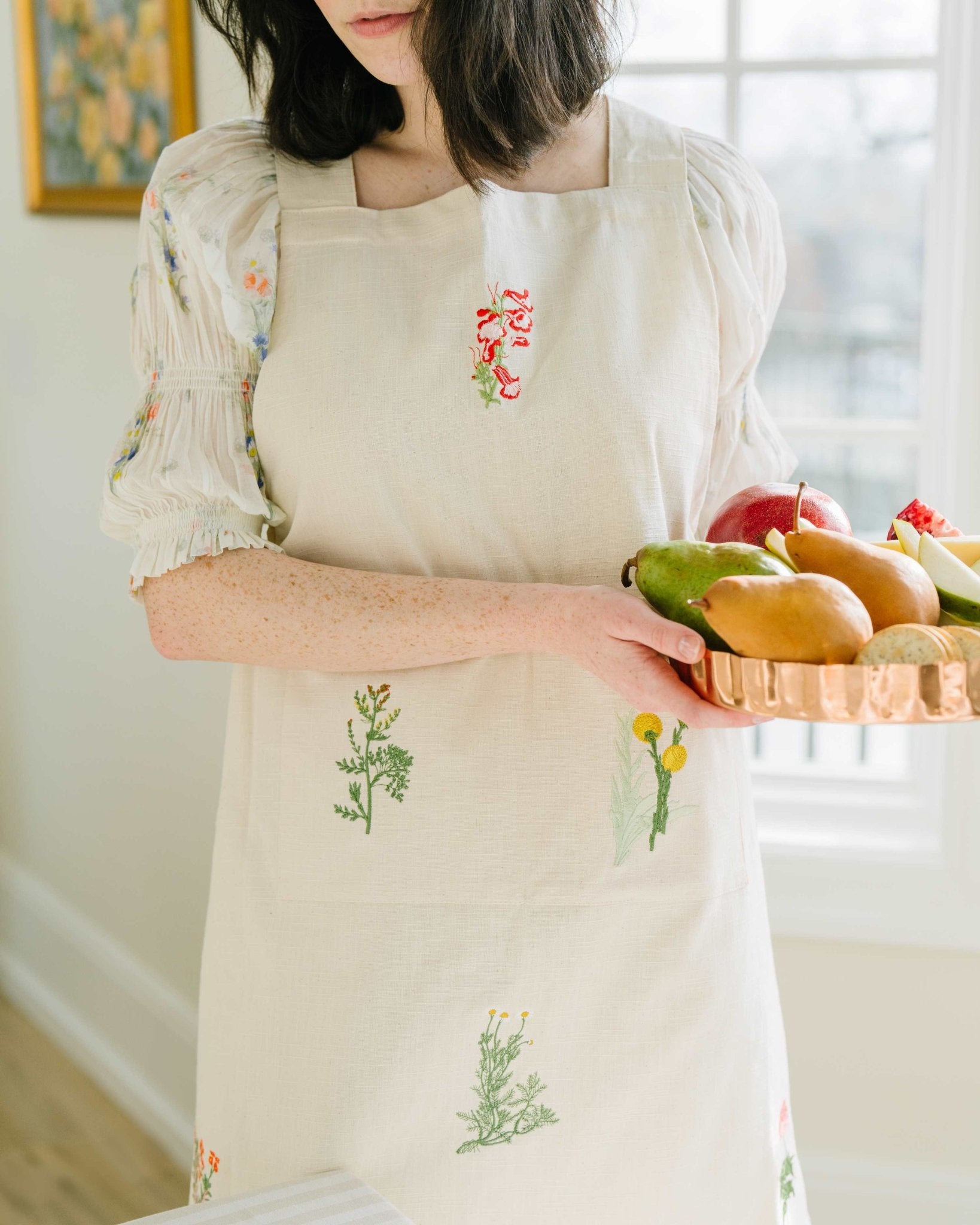 Galley & Fen Botanical Embroidered Apron