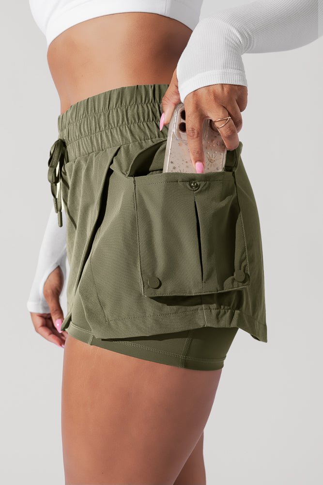 POPFLEX® Hiking Superskort™ - Dark Olive
