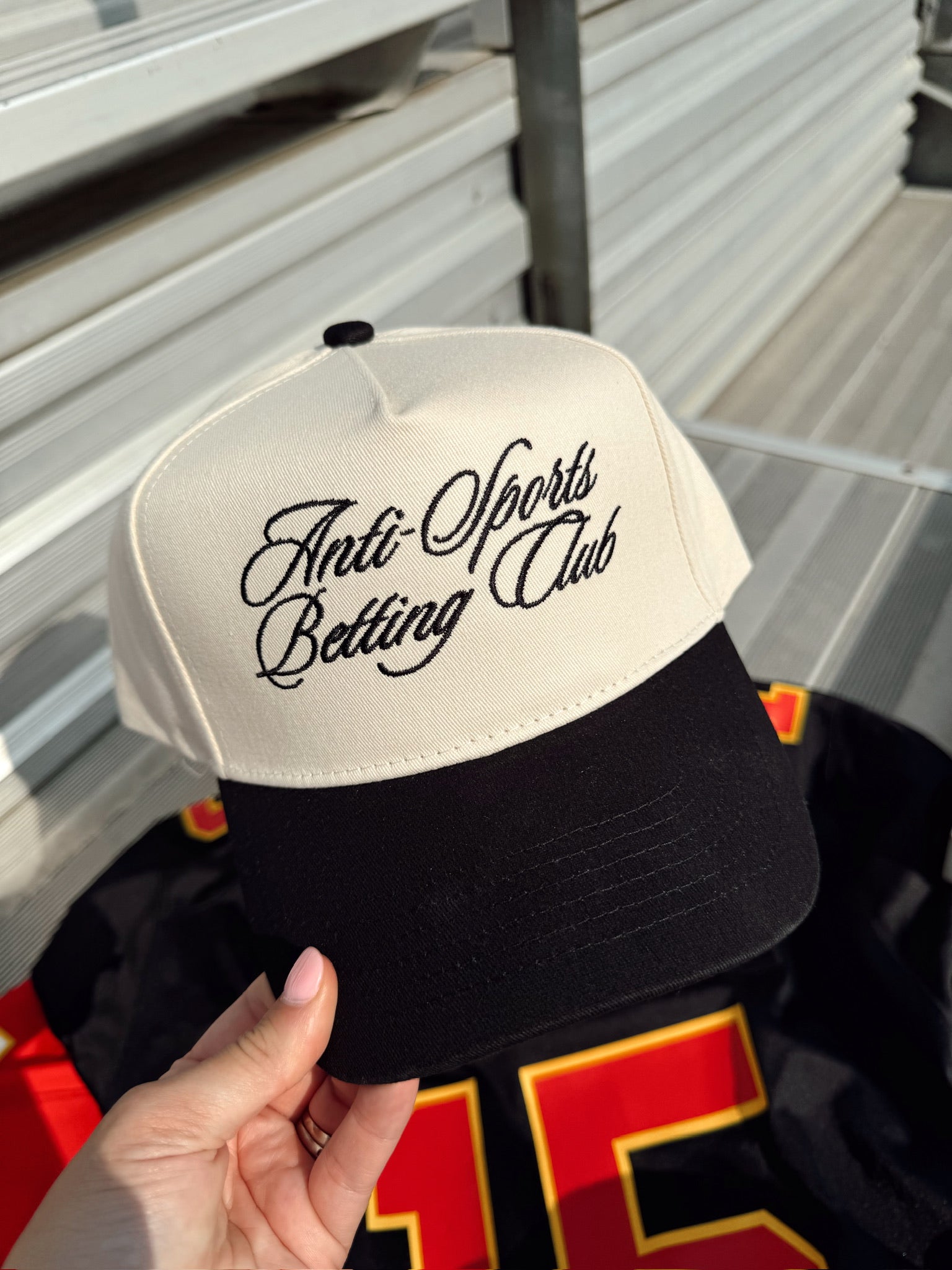 KenzKustomz Anti Sports Betting Club - Black Vintage Trucker Hat