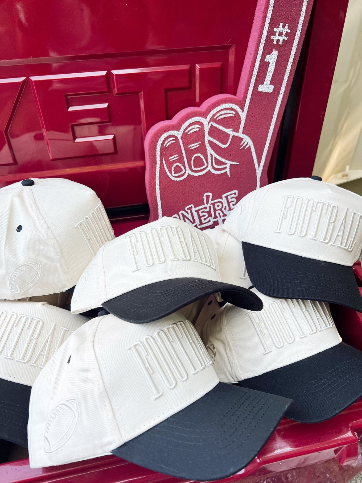 KenzKustomz FOOTBALL - Neutral Vintage Trucker Hat