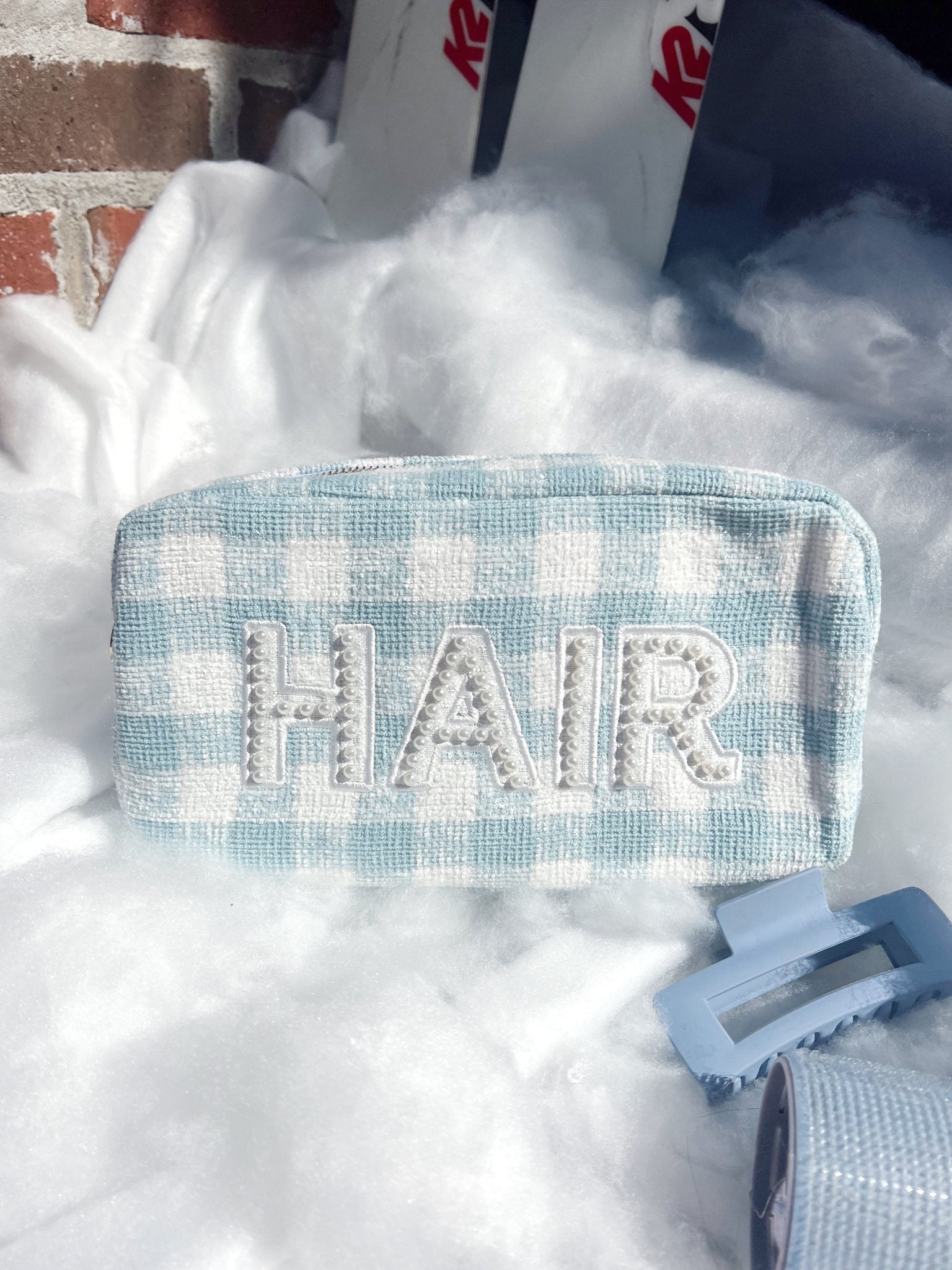 KenzKustomz Hair - Blue Plaid Large Bag