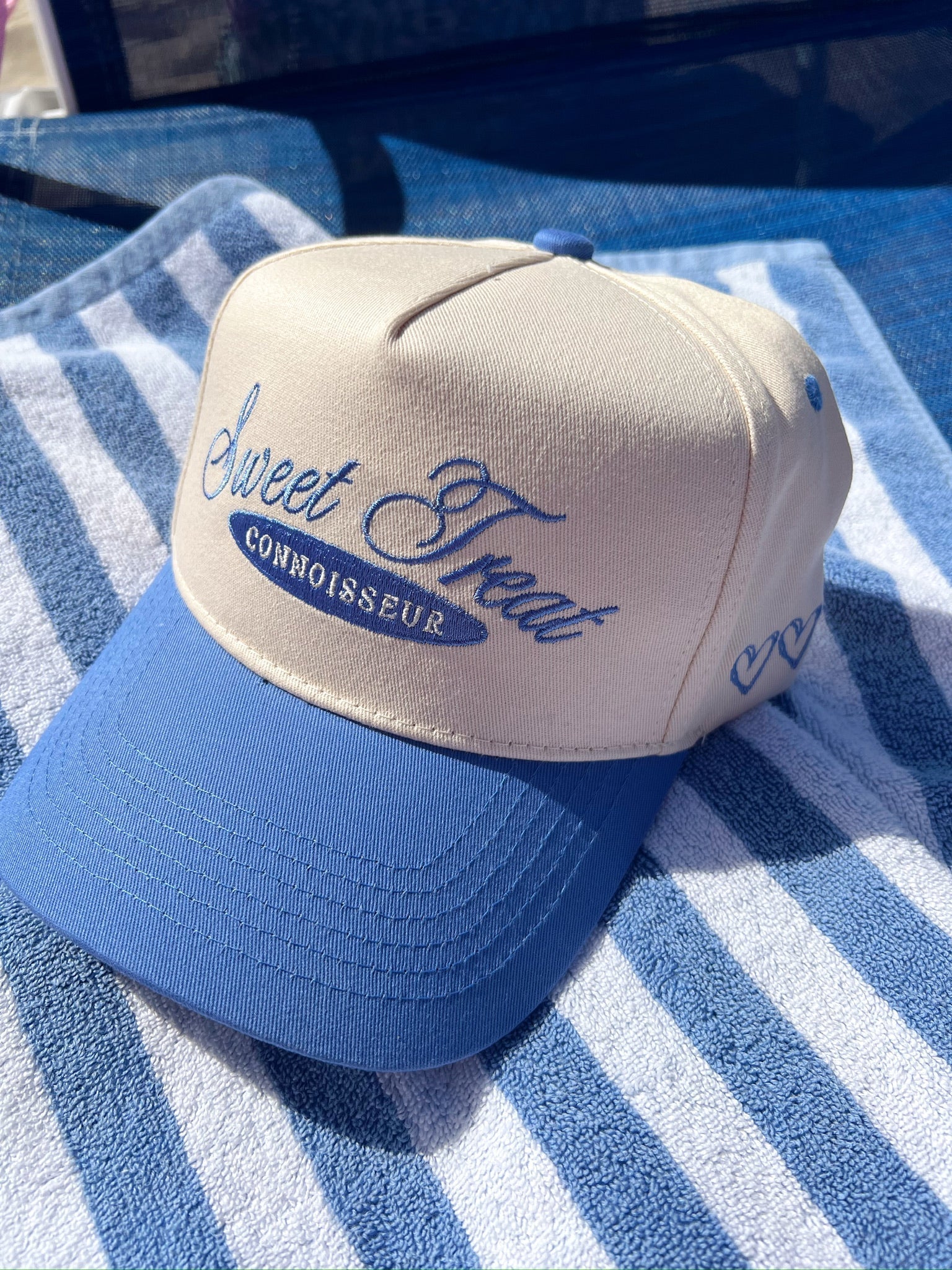KenzKustomz Sweet Treat Connoisseur - Periwinkle Vintage Trucker Hat