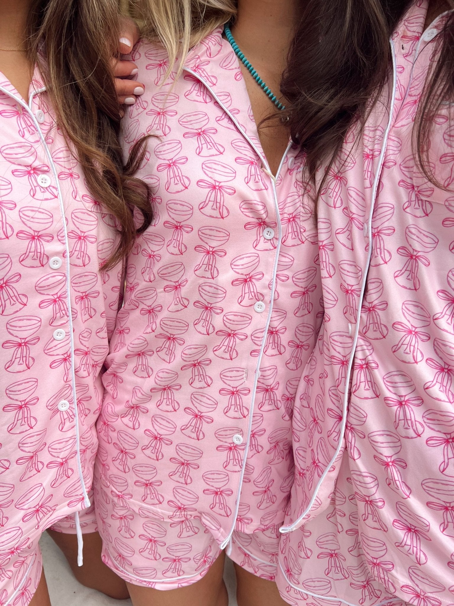 KenzKustomz Pink Champagne - Short Pajama Set