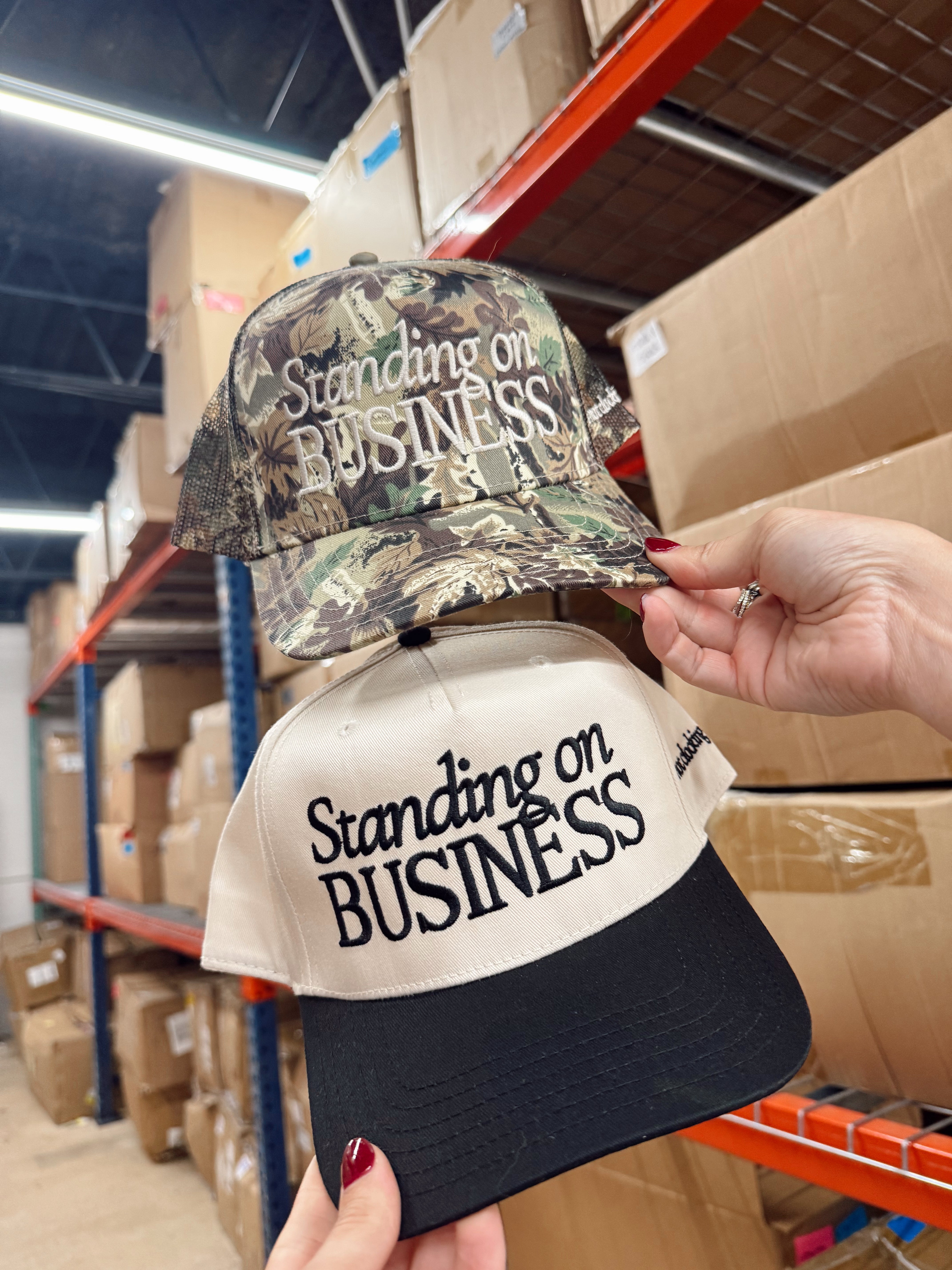 Standing On Business Trucker Hat
