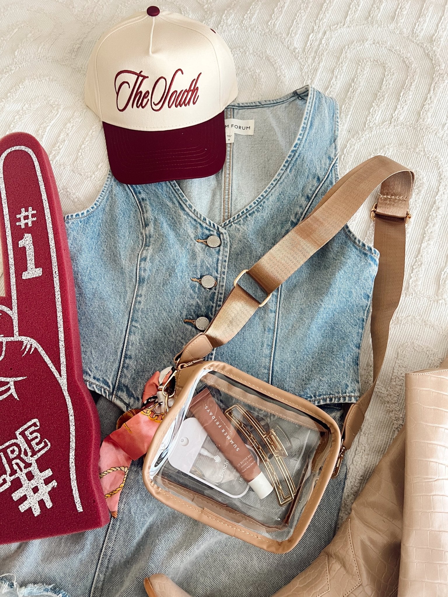 KenzKustomz Clear Gameday + Concert Purse - READY TO SHIP