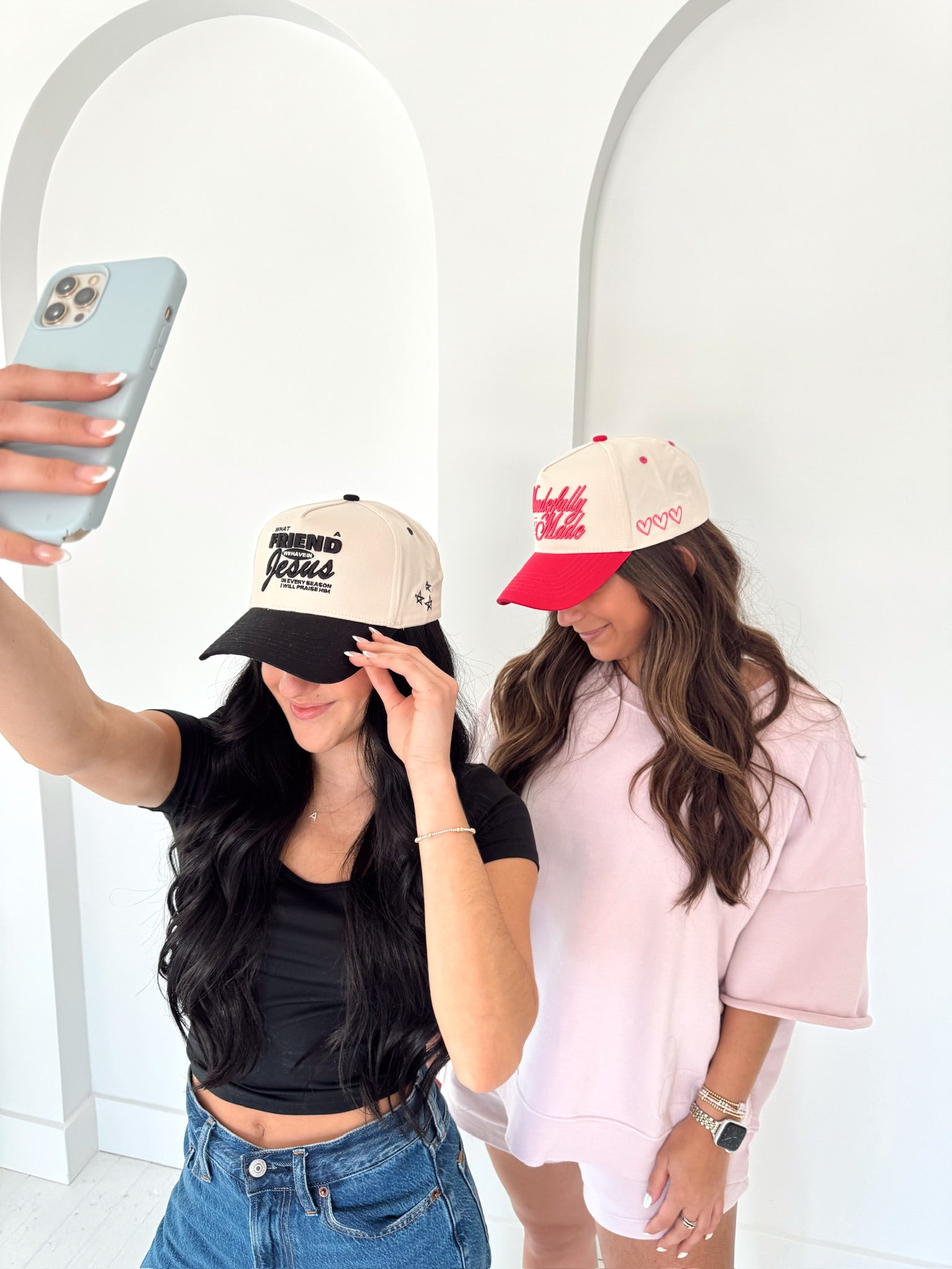 KenzKustomz Friend in Jesus - Black Vintage Trucker Hat