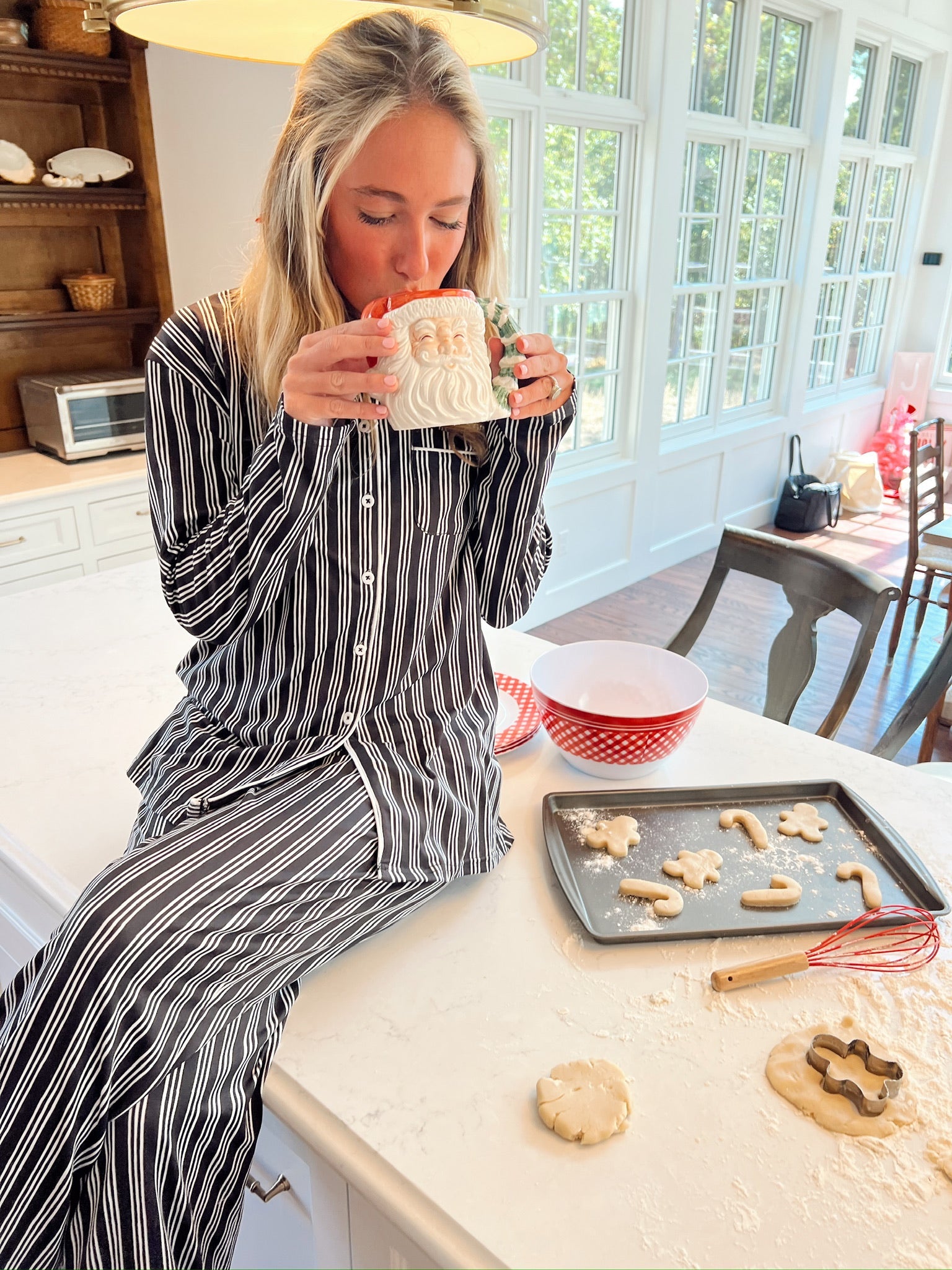 KenzKustomz Black Stripe Pajama Set