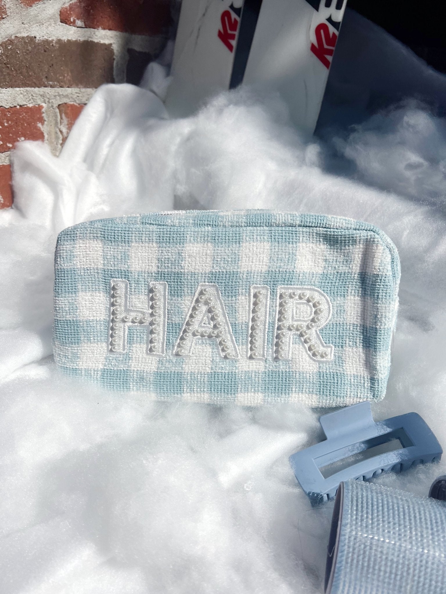 KenzKustomz Hair - Blue Plaid Large Bag