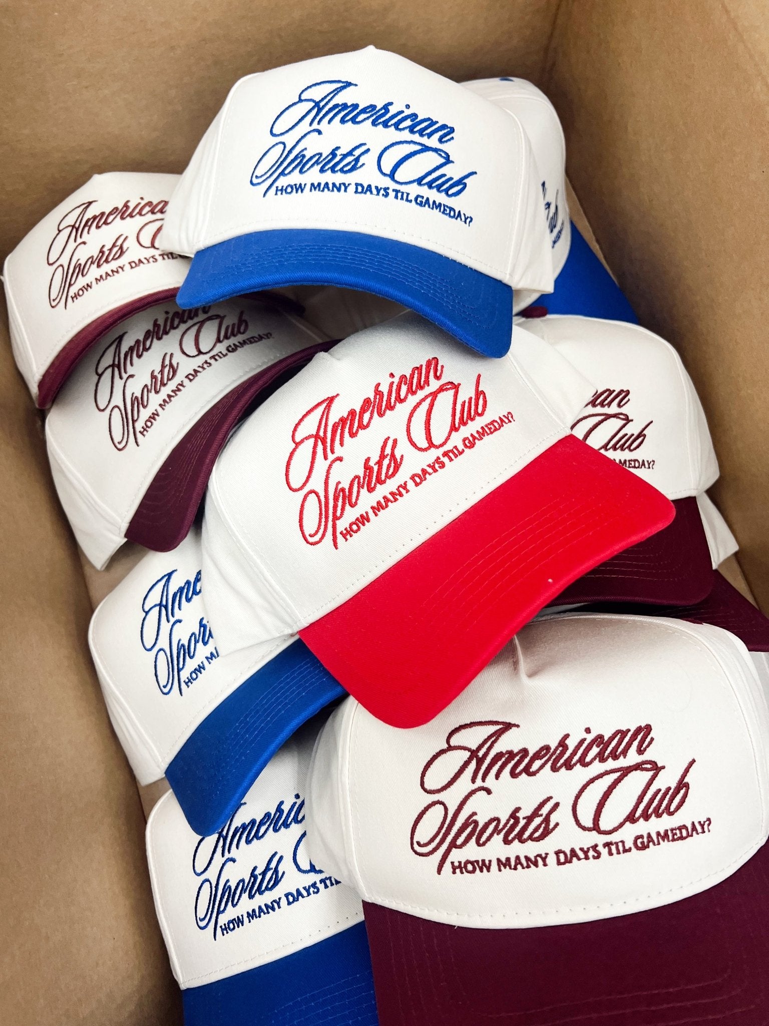 KenzKustomz American Sports Club Vintage Trucker Hat
