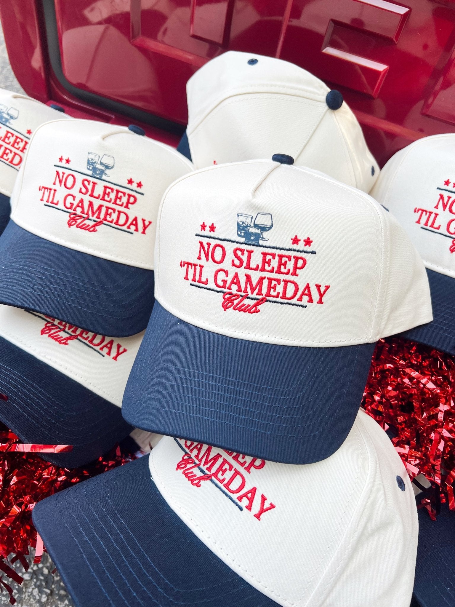 KenzKustomz No Sleep Til' Gameday Vintage Trucker Hat