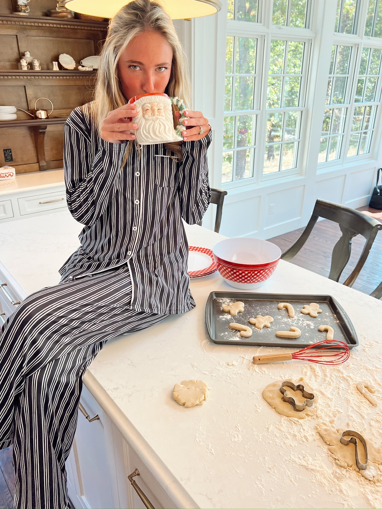 KenzKustomz Black Stripe Pajama Set
