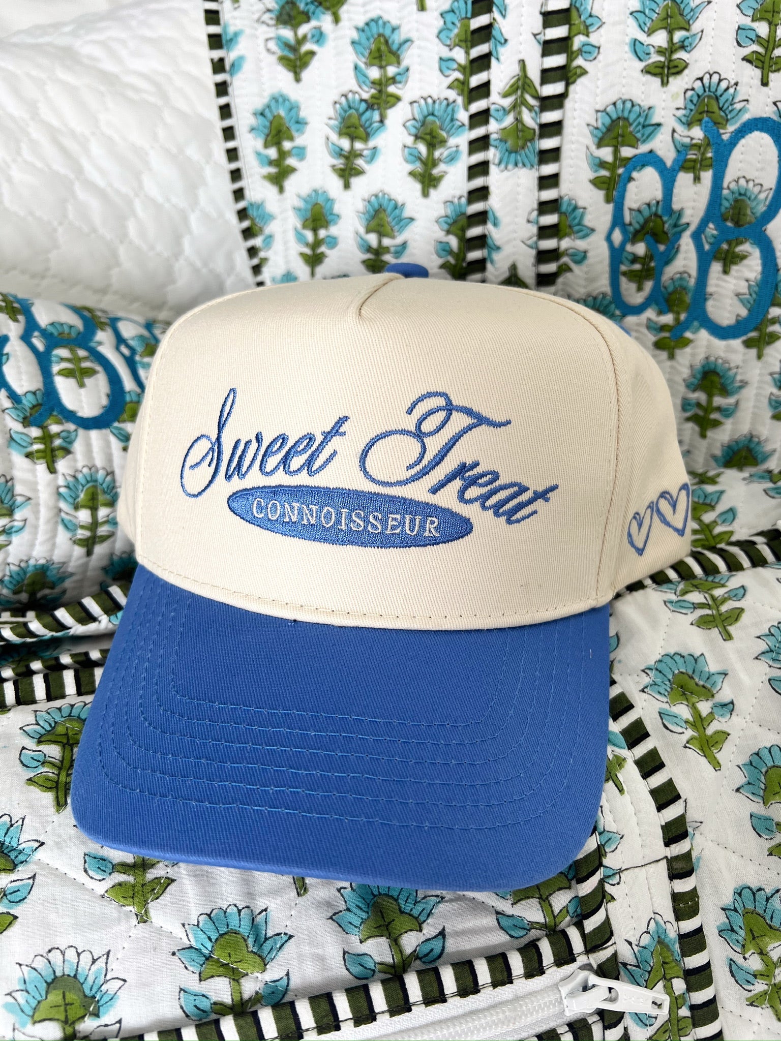 KenzKustomz Sweet Treat Connoisseur - Periwinkle Vintage Trucker Hat
