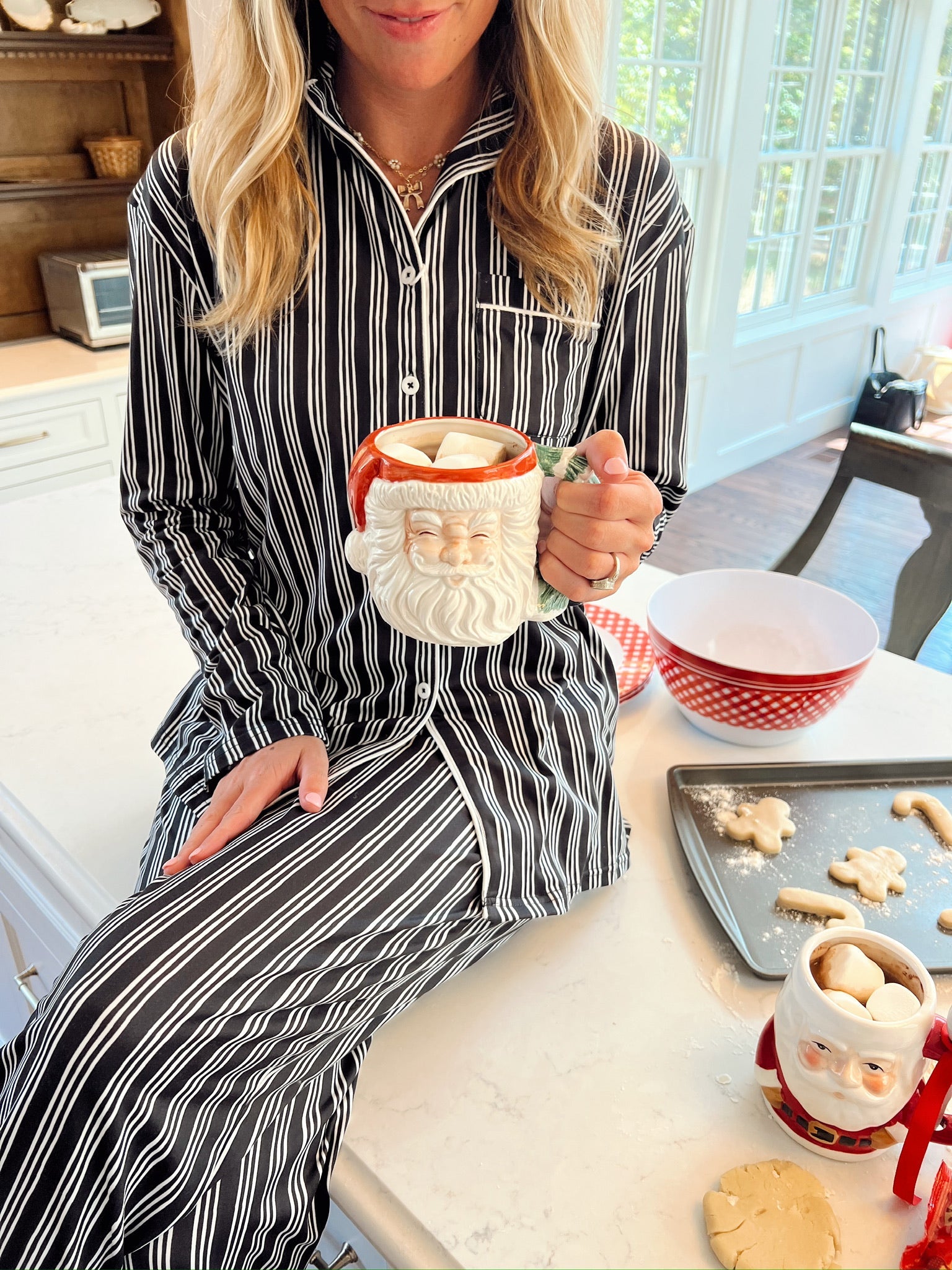 KenzKustomz Black Stripe Pajama Set