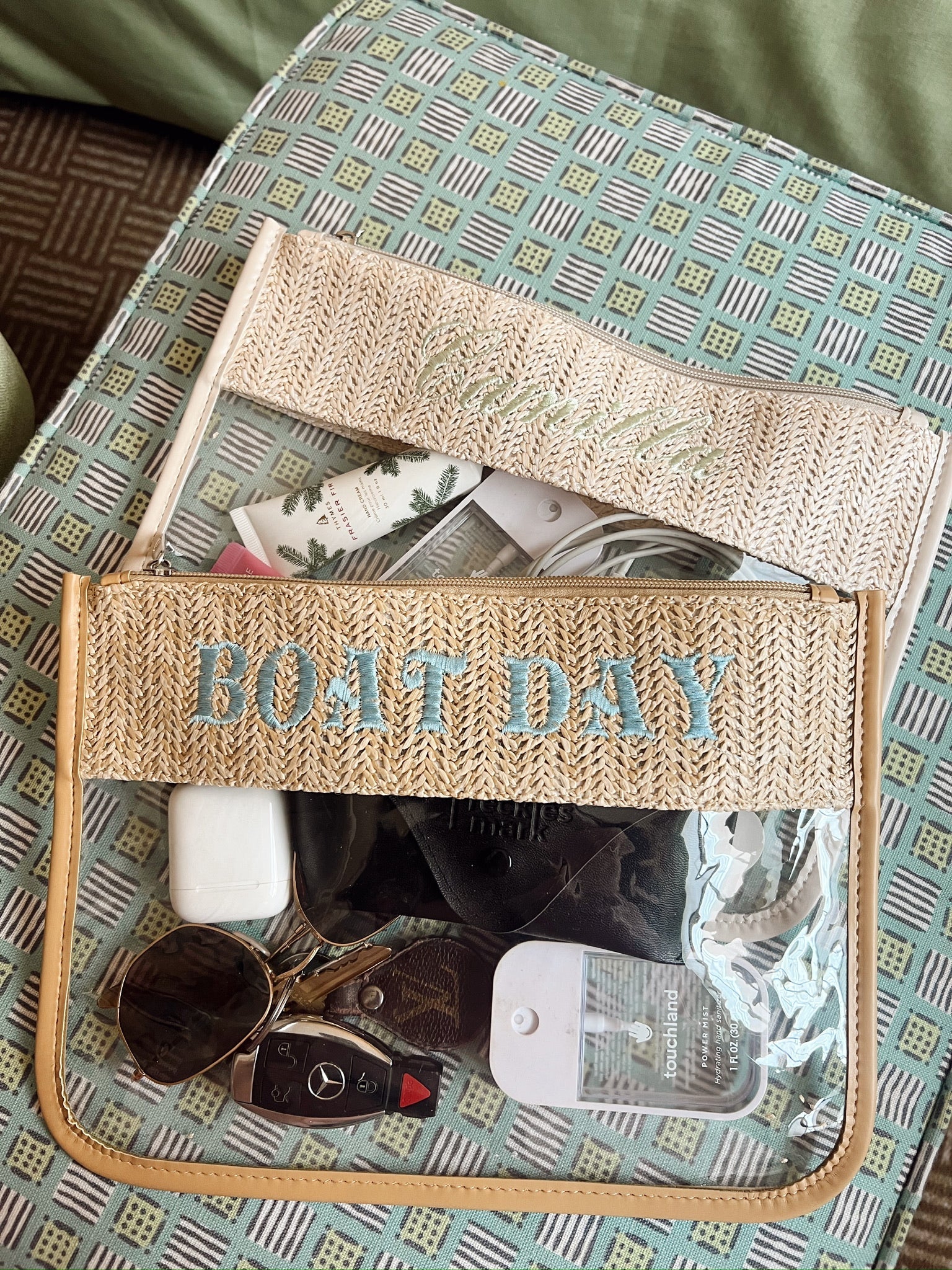 KenzKustomz Woven Clear Pouch