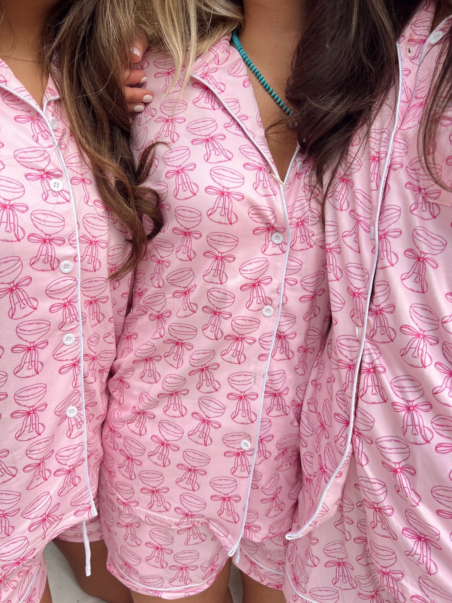 KenzKustomz Pink Champagne - Short Pajama Set