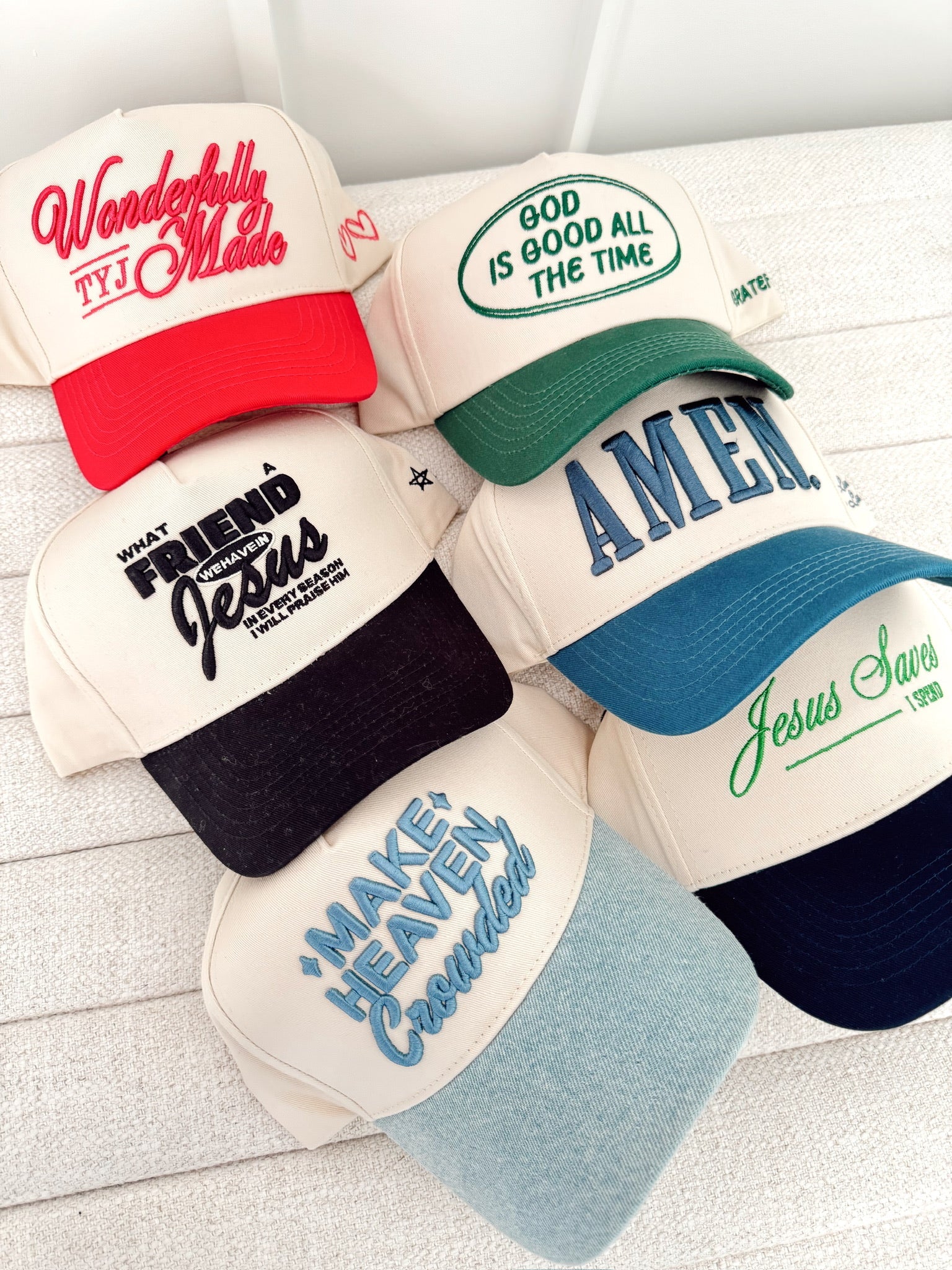 KenzKustomz Friend in Jesus - Black Vintage Trucker Hat