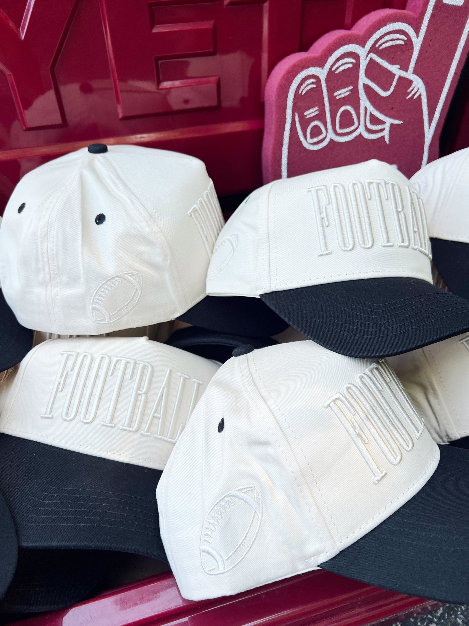 KenzKustomz FOOTBALL - Neutral Vintage Trucker Hat