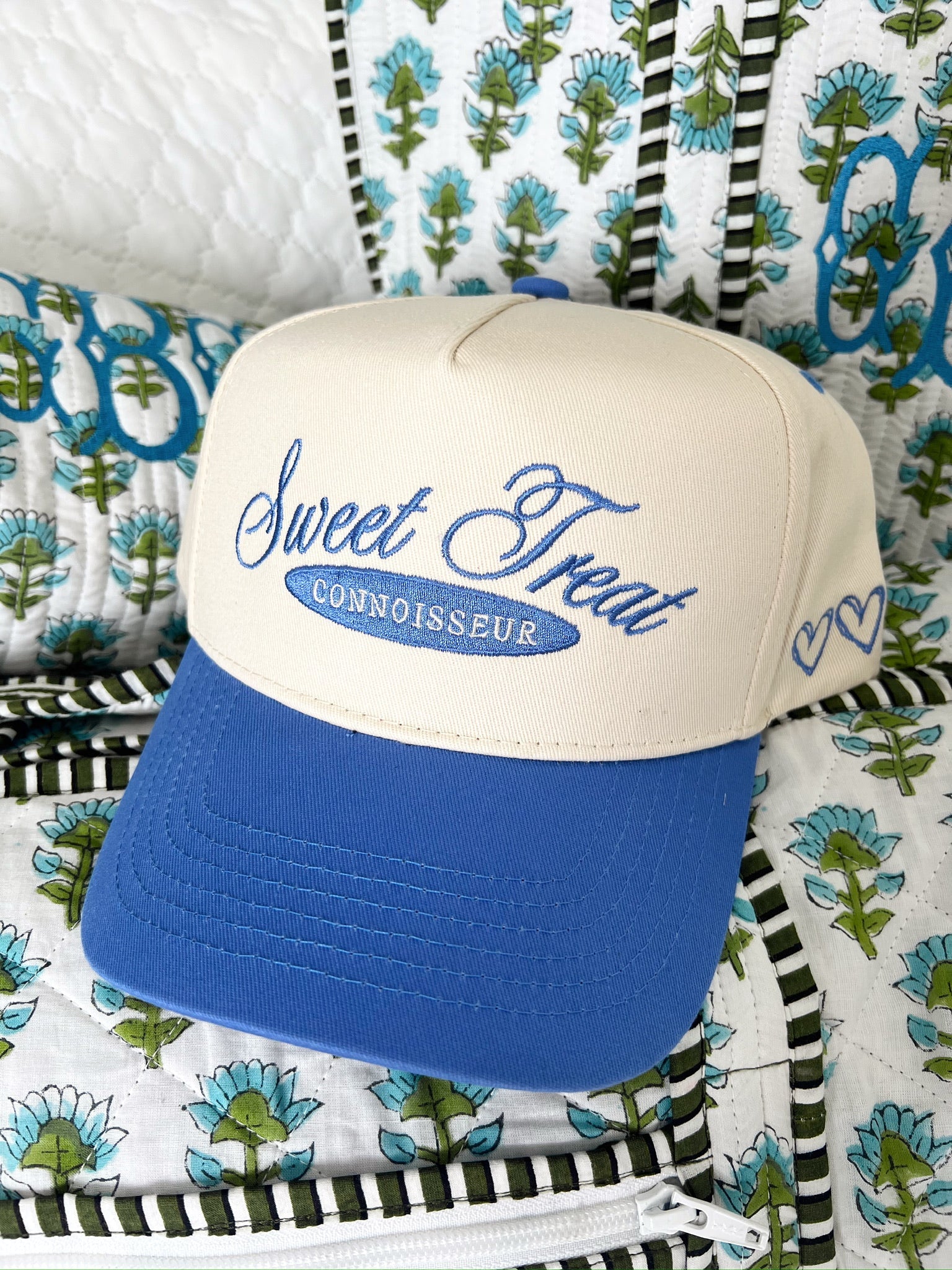 KenzKustomz Sweet Treat Connoisseur - Periwinkle Vintage Trucker Hat