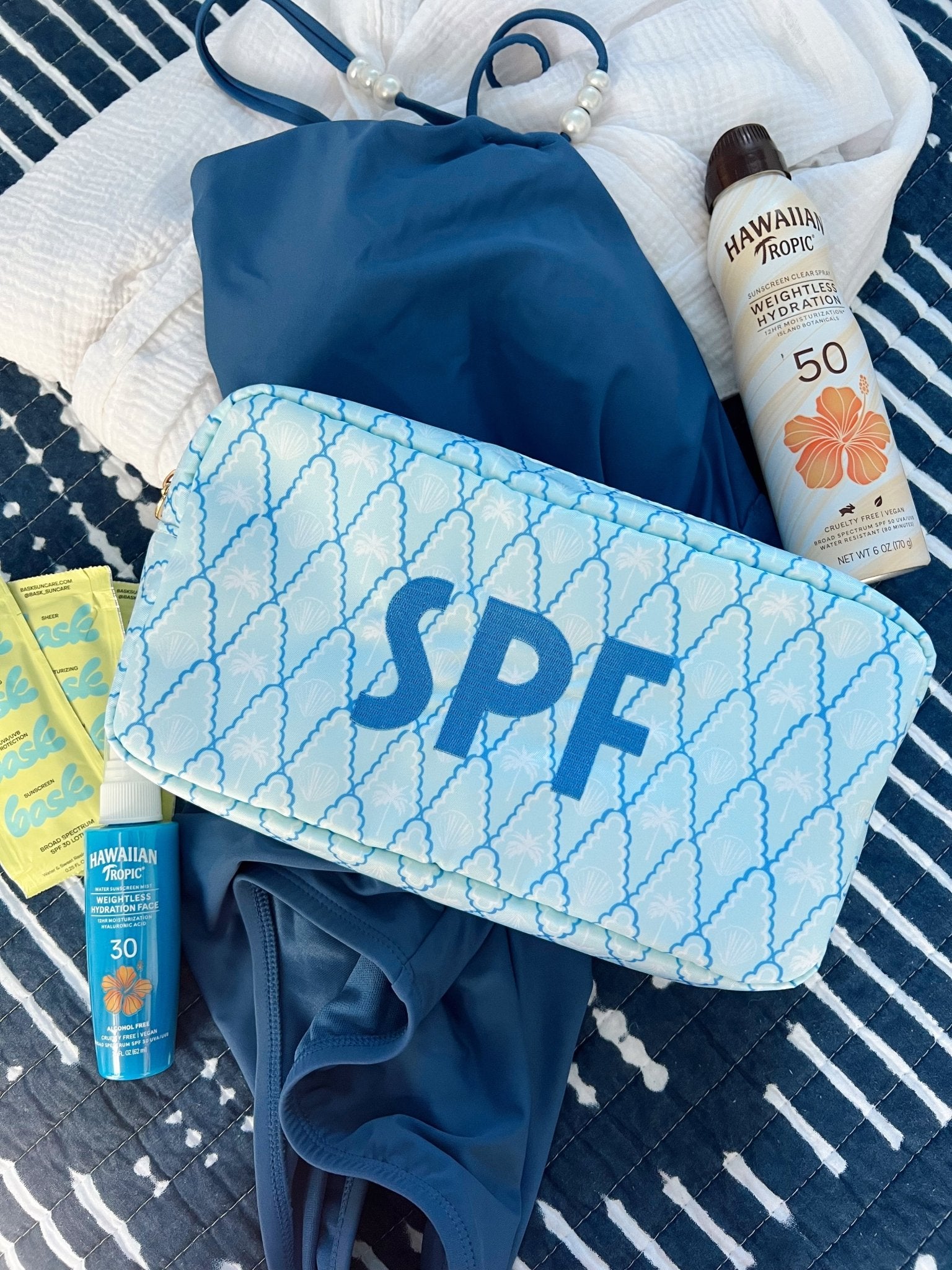KenzKustomz SPF - Blue Palms Large Bag