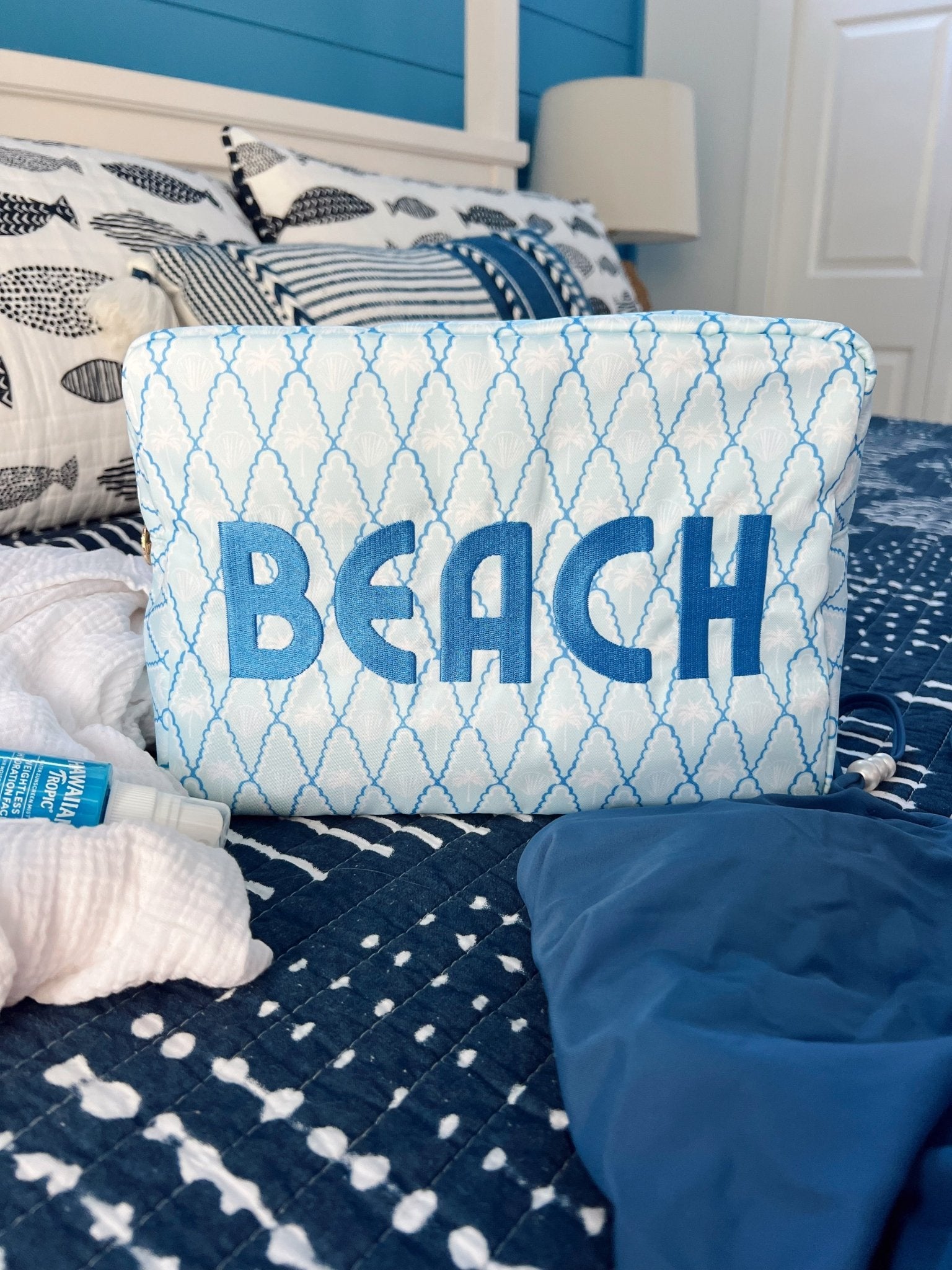 KenzKustomz Beach - Blue Palms XL Bag