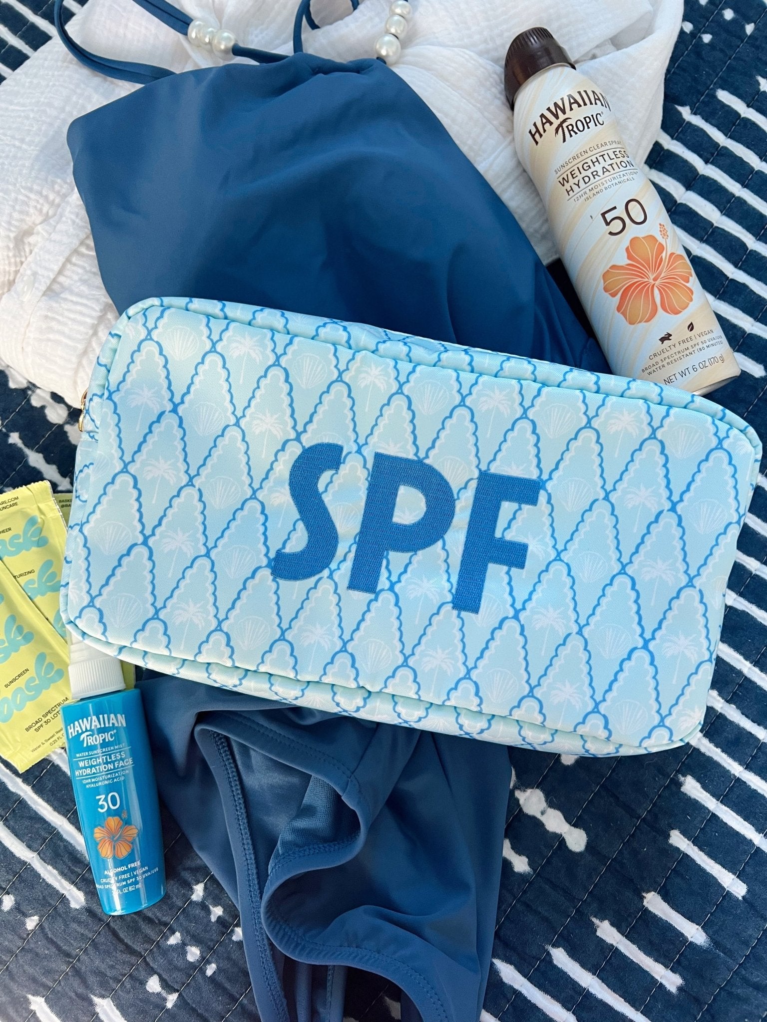 KenzKustomz SPF - Blue Palms Large Bag