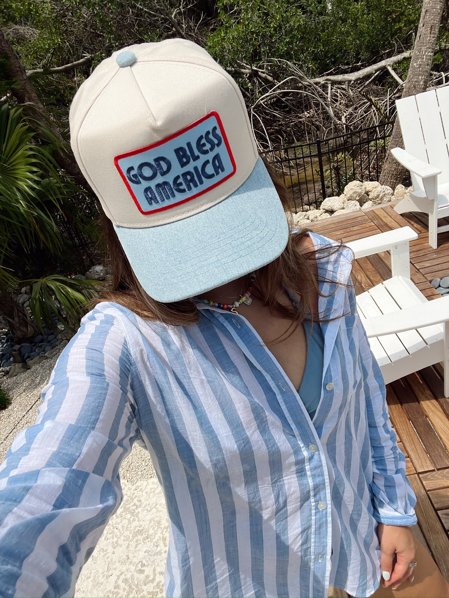 KenzKustomz God Bless America - Vintage Trucker Hat