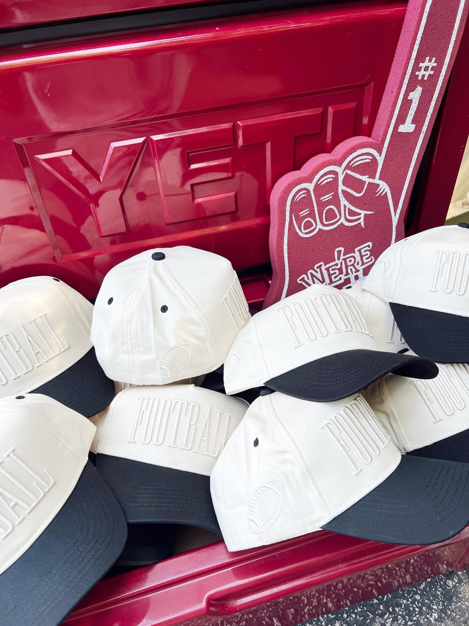 KenzKustomz FOOTBALL - Neutral Vintage Trucker Hat