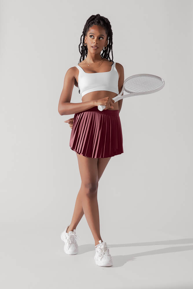 POPFLEX® Ace ‘em Pleated Skort - Desert Rose