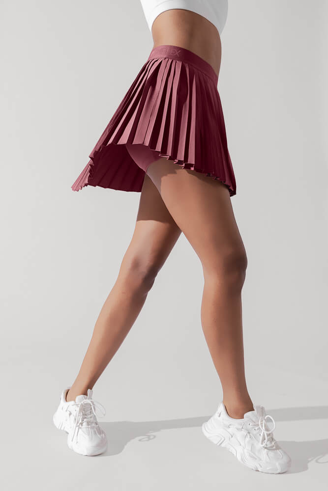 POPFLEX® Ace ‘em Pleated Skort - Desert Rose