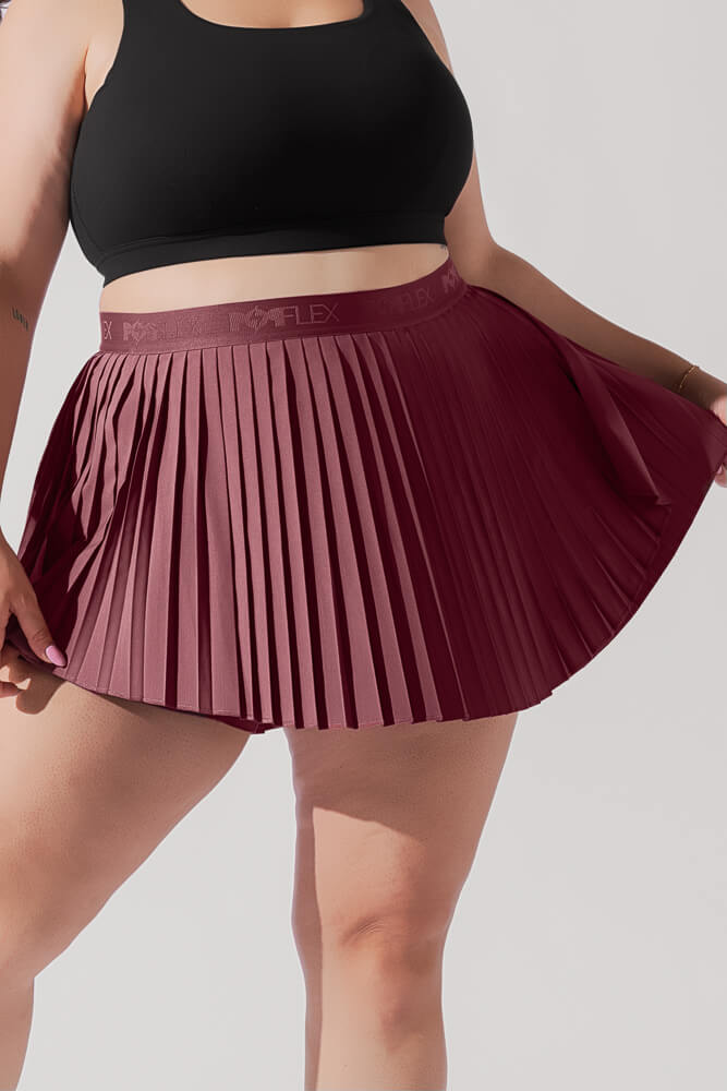 POPFLEX® Ace ‘em Pleated Skort - Desert Rose