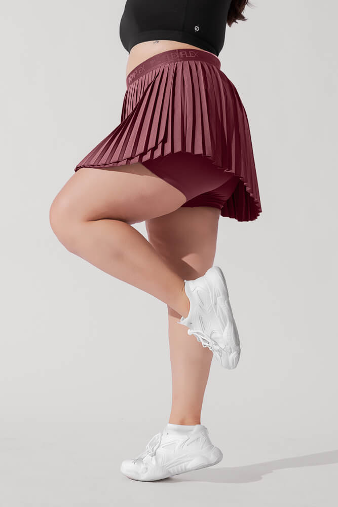 POPFLEX® Ace ‘em Pleated Skort - Desert Rose