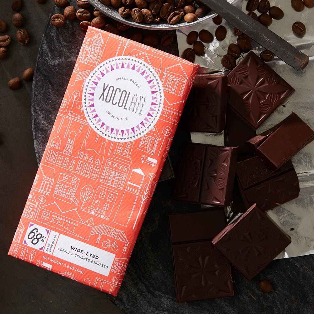 Xocolatl Small Batch Chocolate Wide - Eyed Espresso Chocolate Bar