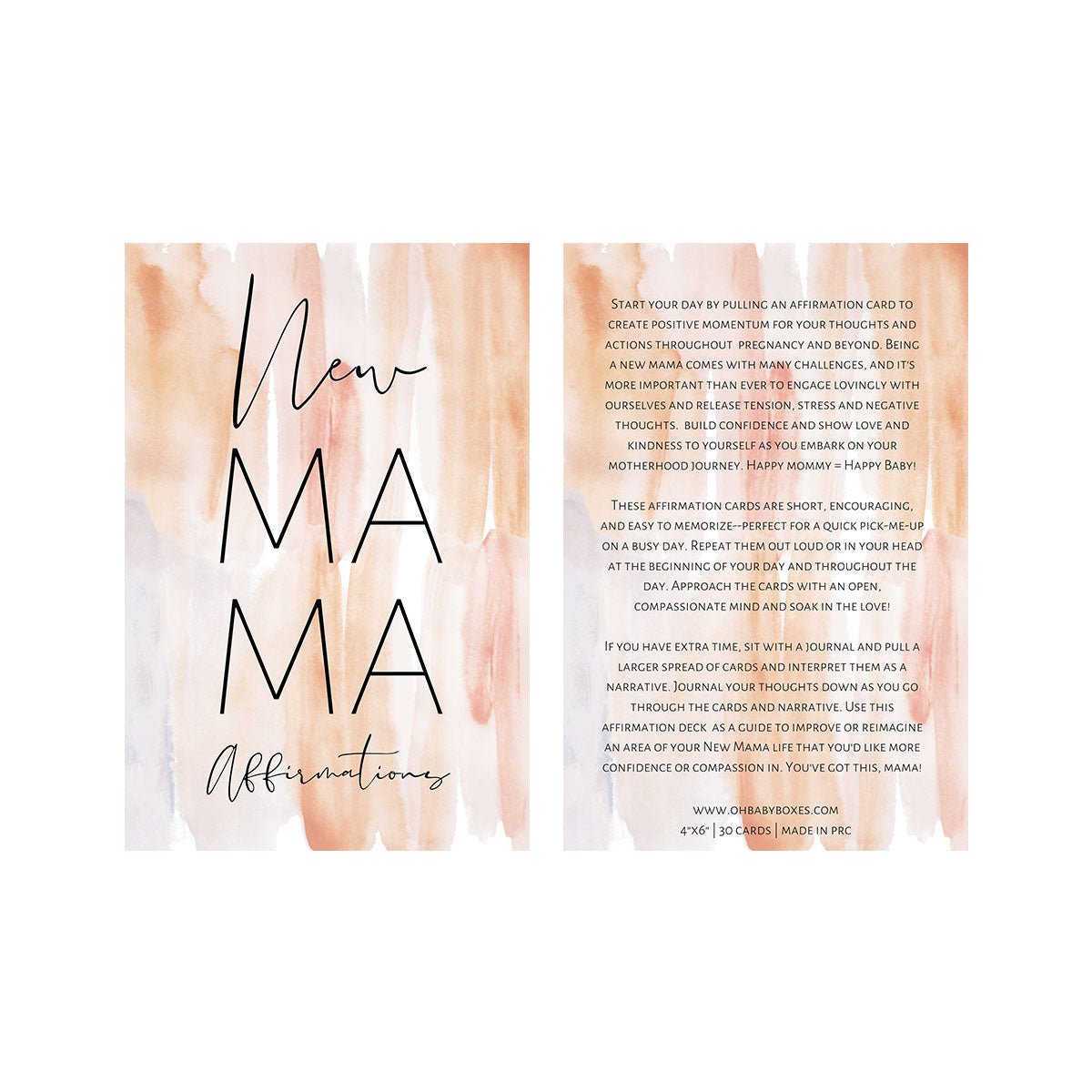 The Spoiled Mama Pregnancy Affirmation Cards