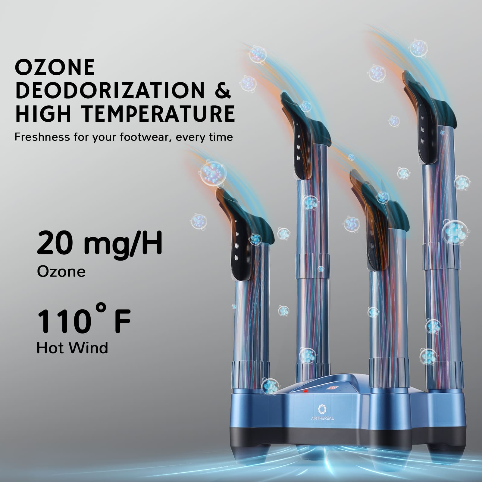 Airthereal SD20 Boot and Shoe Dryer and Deodorizer with Heat