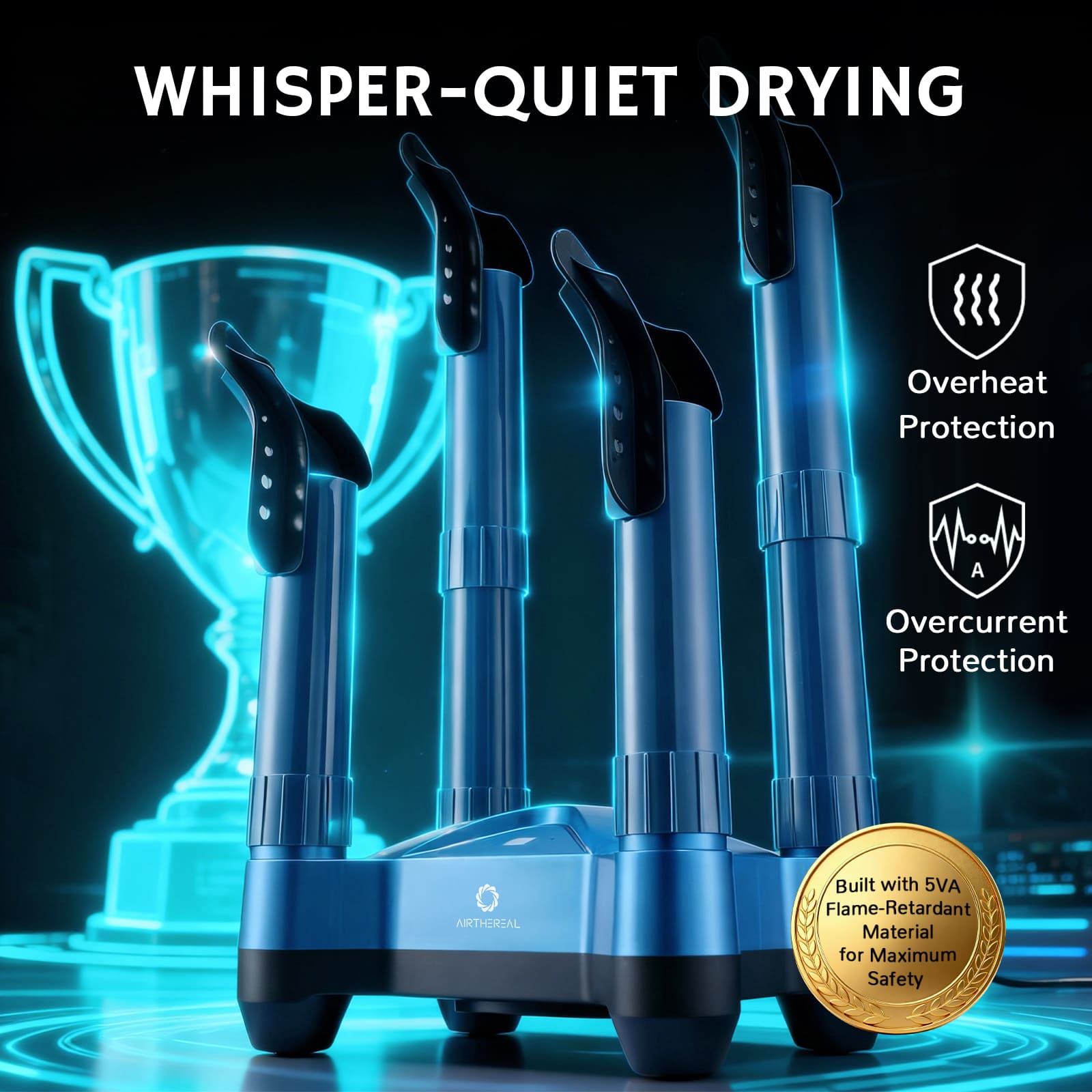 Airthereal SD20 Boot and Shoe Dryer and Deodorizer with Heat