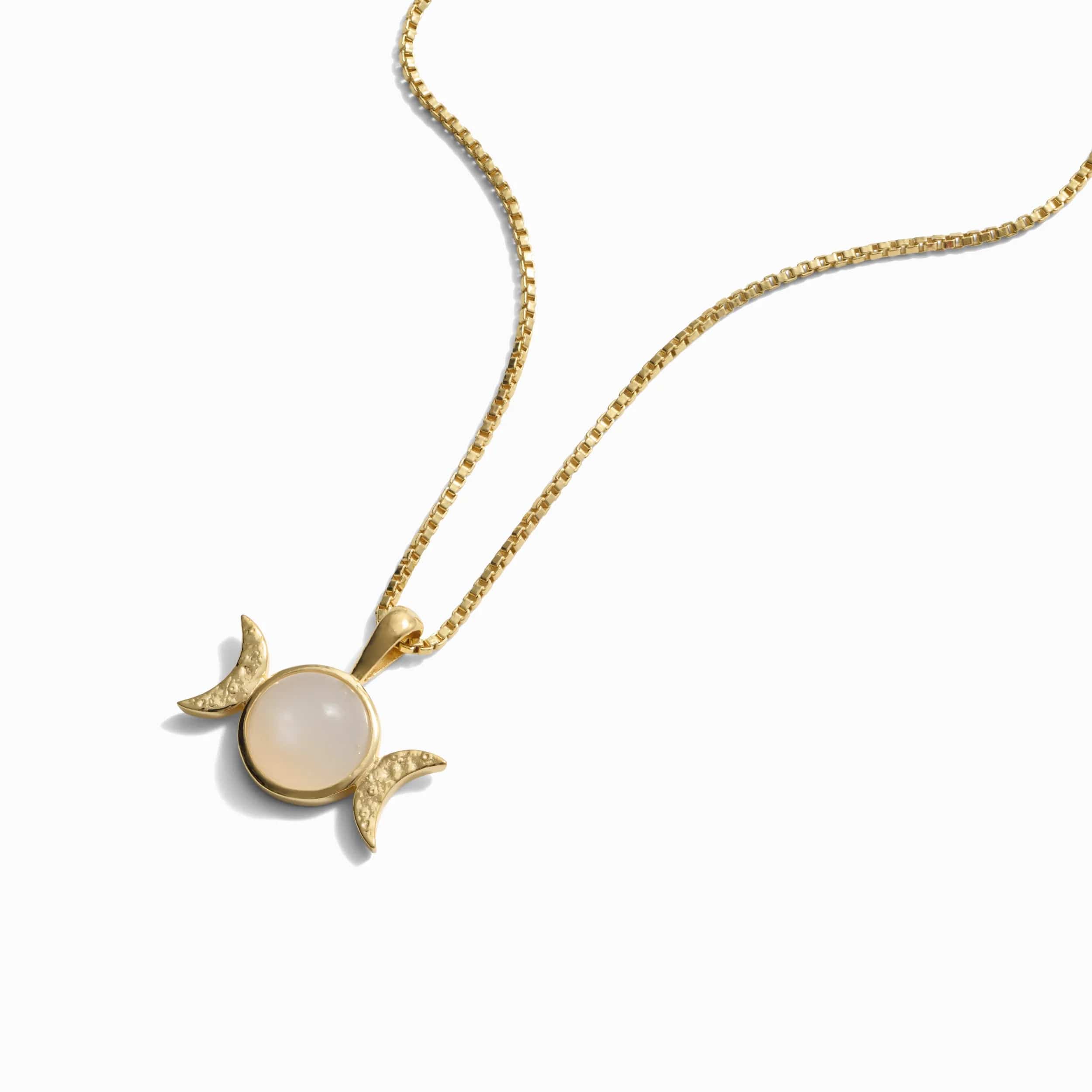 Awe Inspired Mini Triple Moon Necklace