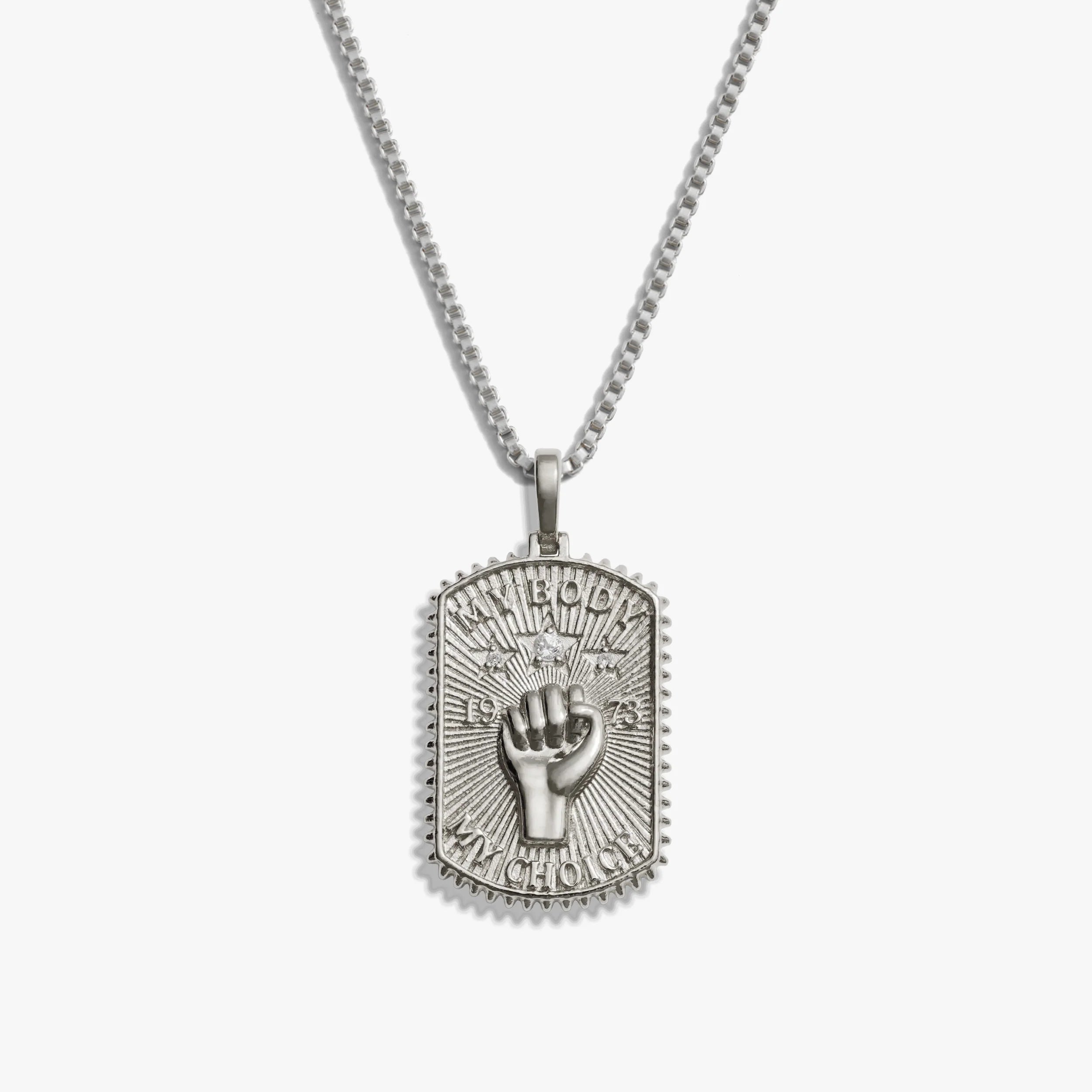 Pro Roe Dog Tag Necklace