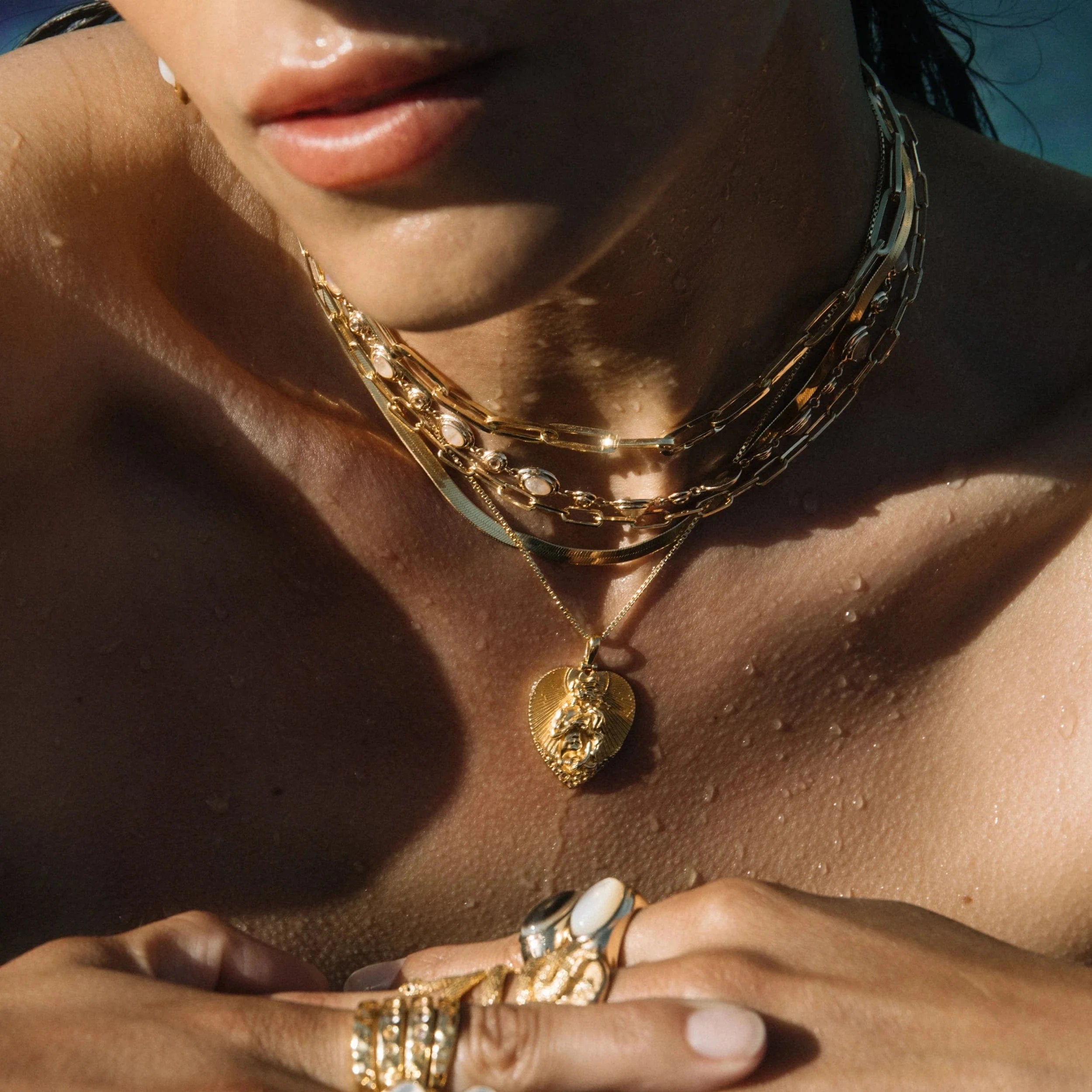 Awe Inspired Chunky Paperclip Necklace