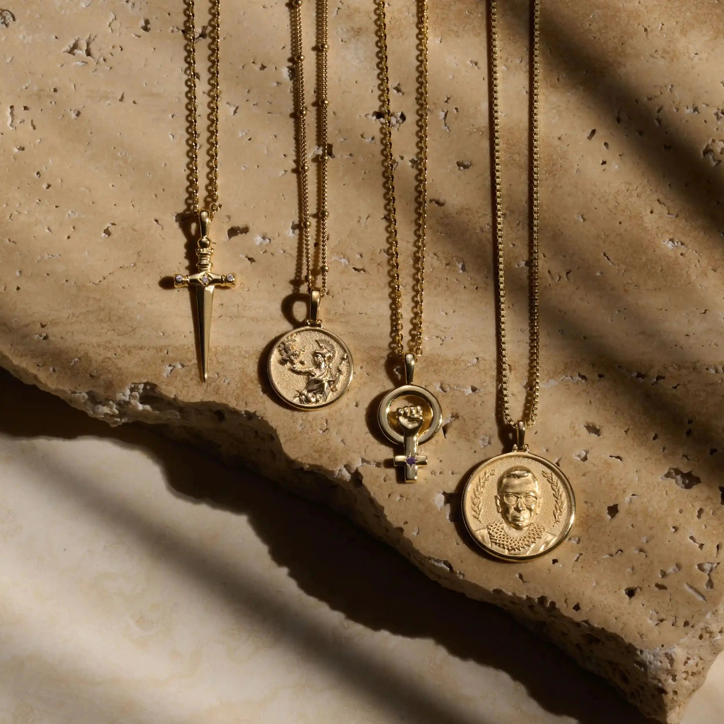 Awe Inspired Diamond Sword Necklace