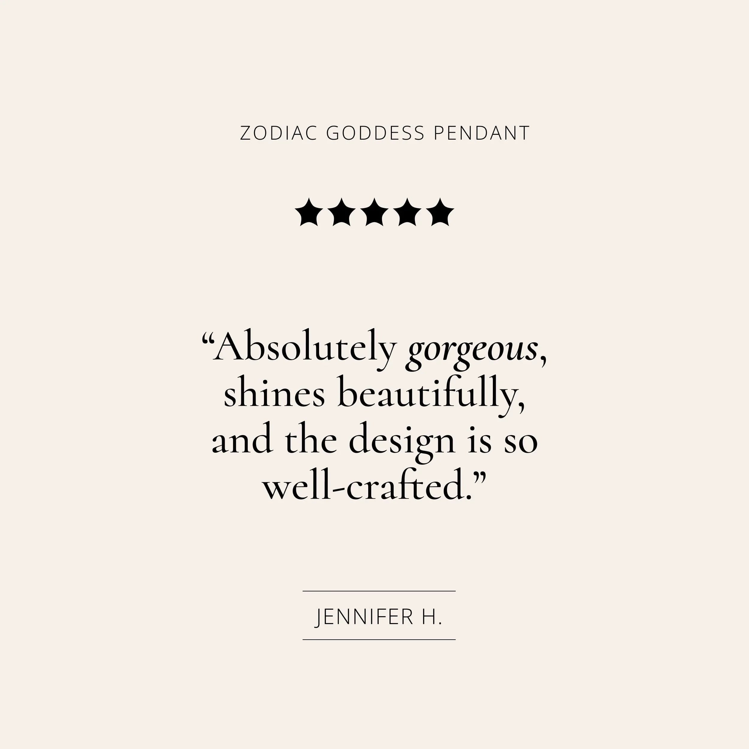 Zodiac Goddess Necklace